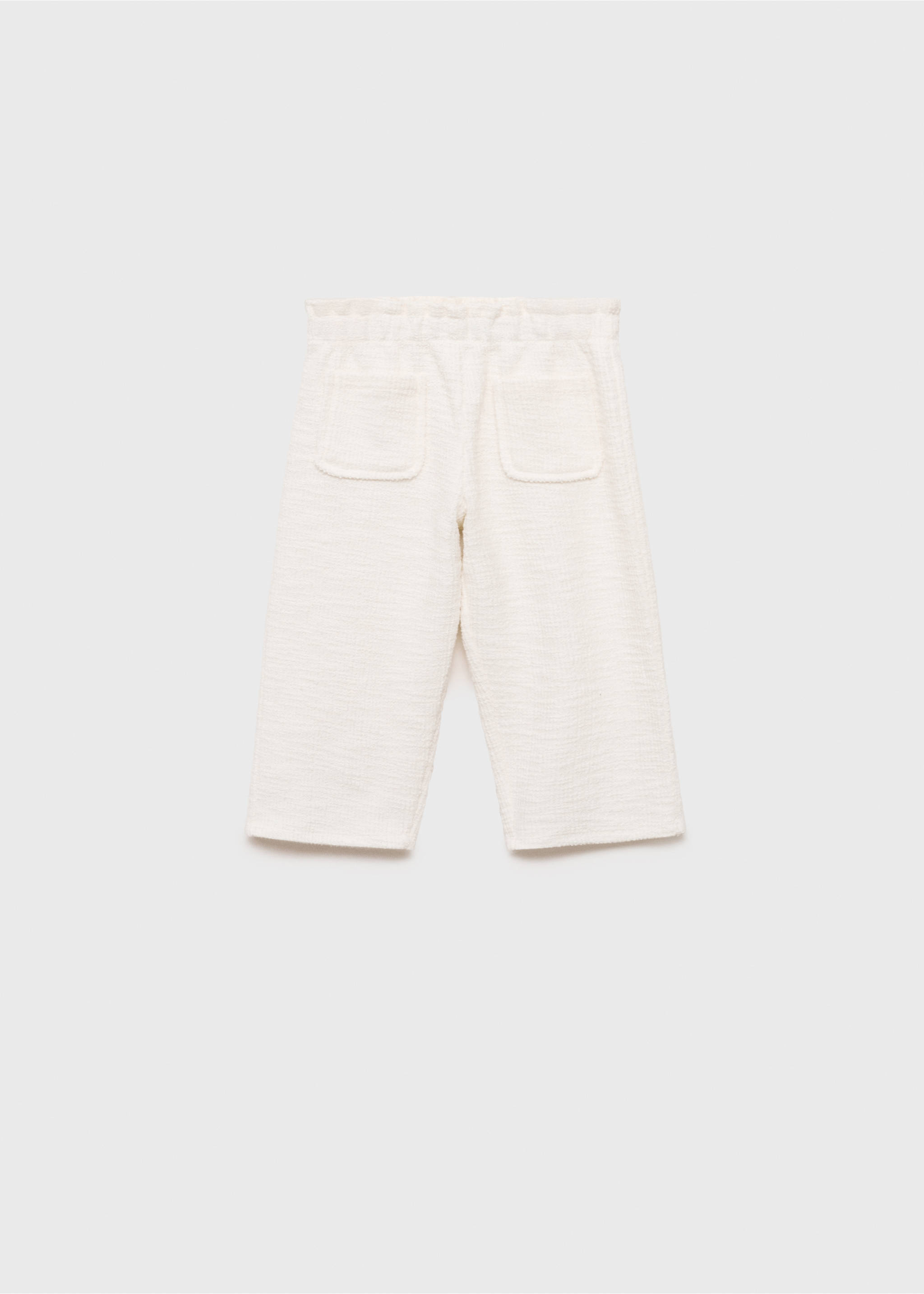 Gerade Tweed-Hose - Artikel ohne Model, Cremeweiß. Ref: 87045978-00.