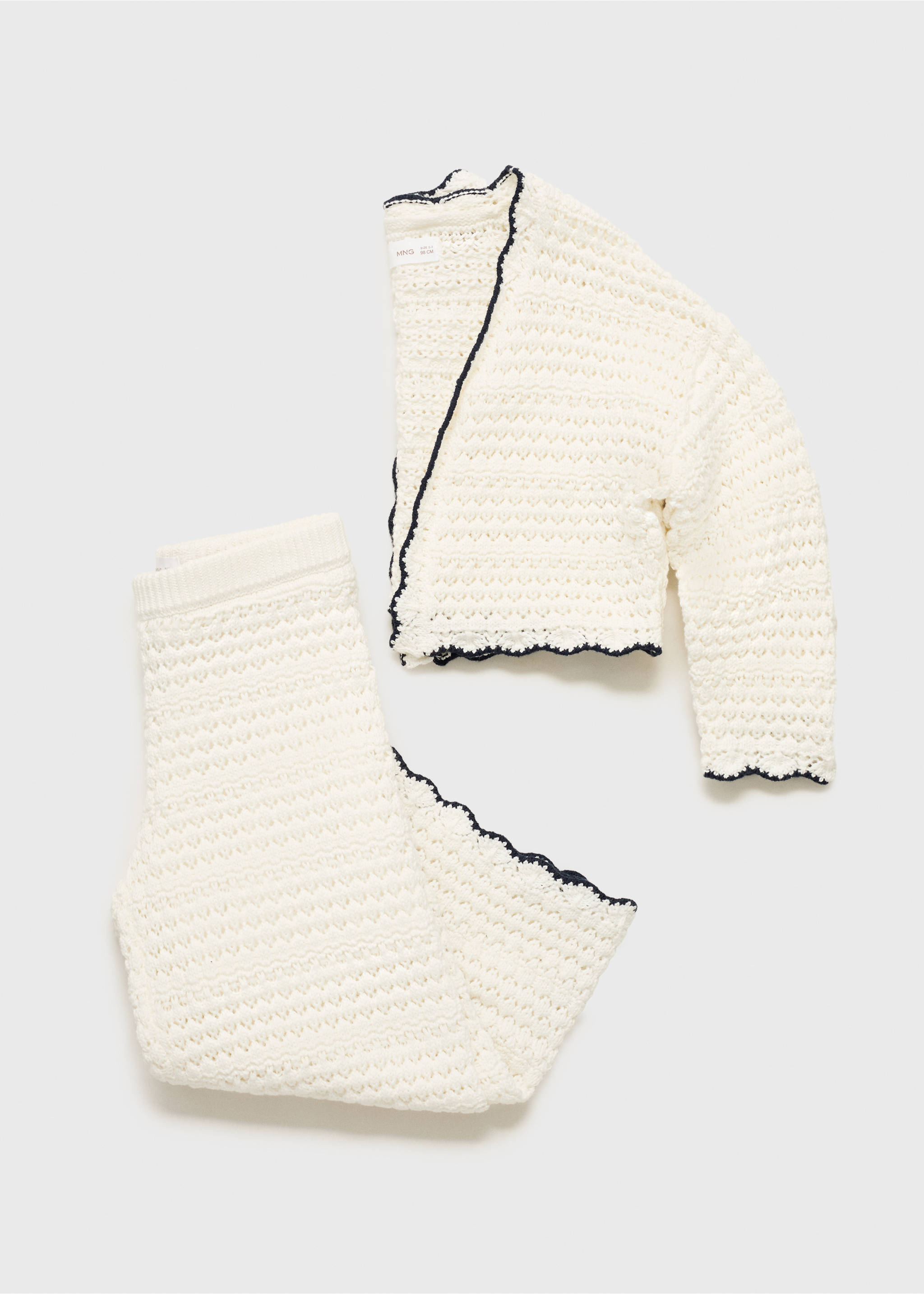 Pantalons punt calat - Detall de l'article 8, Blanc. Ref: 87045981-00.