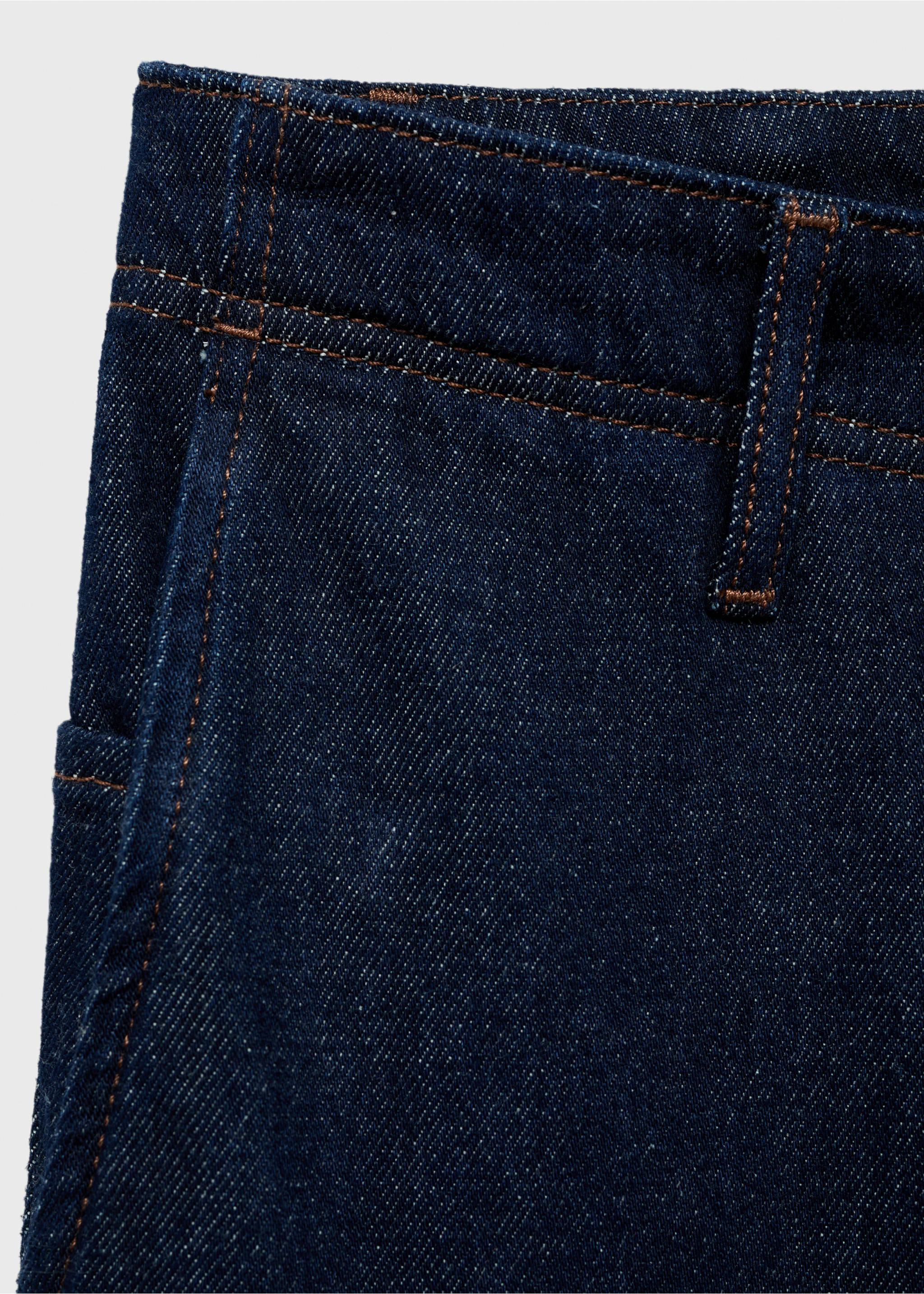 Regular-fit jeans met donkere wassing - Detail van het artikel 8, Open blauw. Ref: 87045984-00.