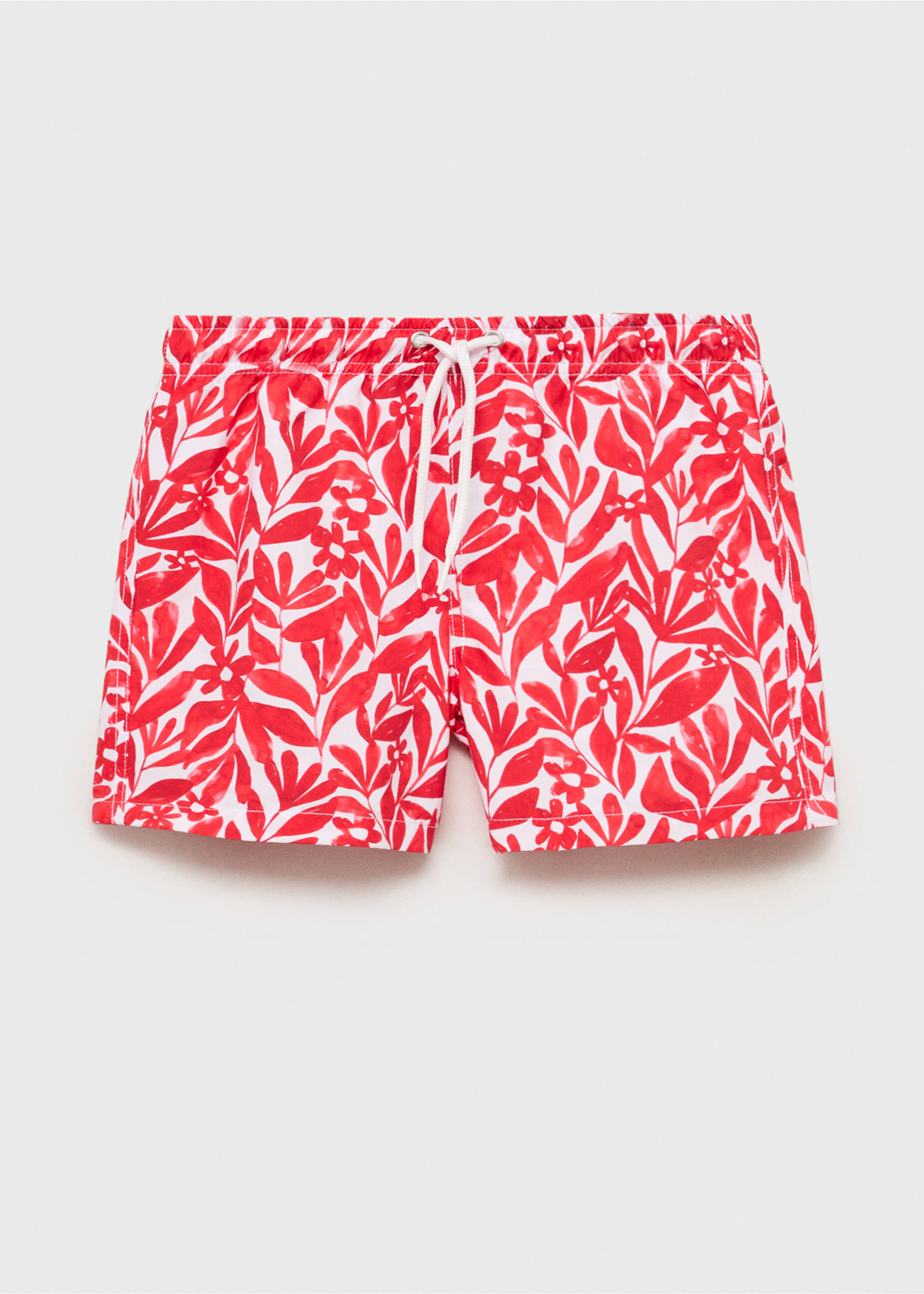 Fato de banho com cordão estampado - Pormenor do artigo 2, Vermelho. Ref: 87045987-00.