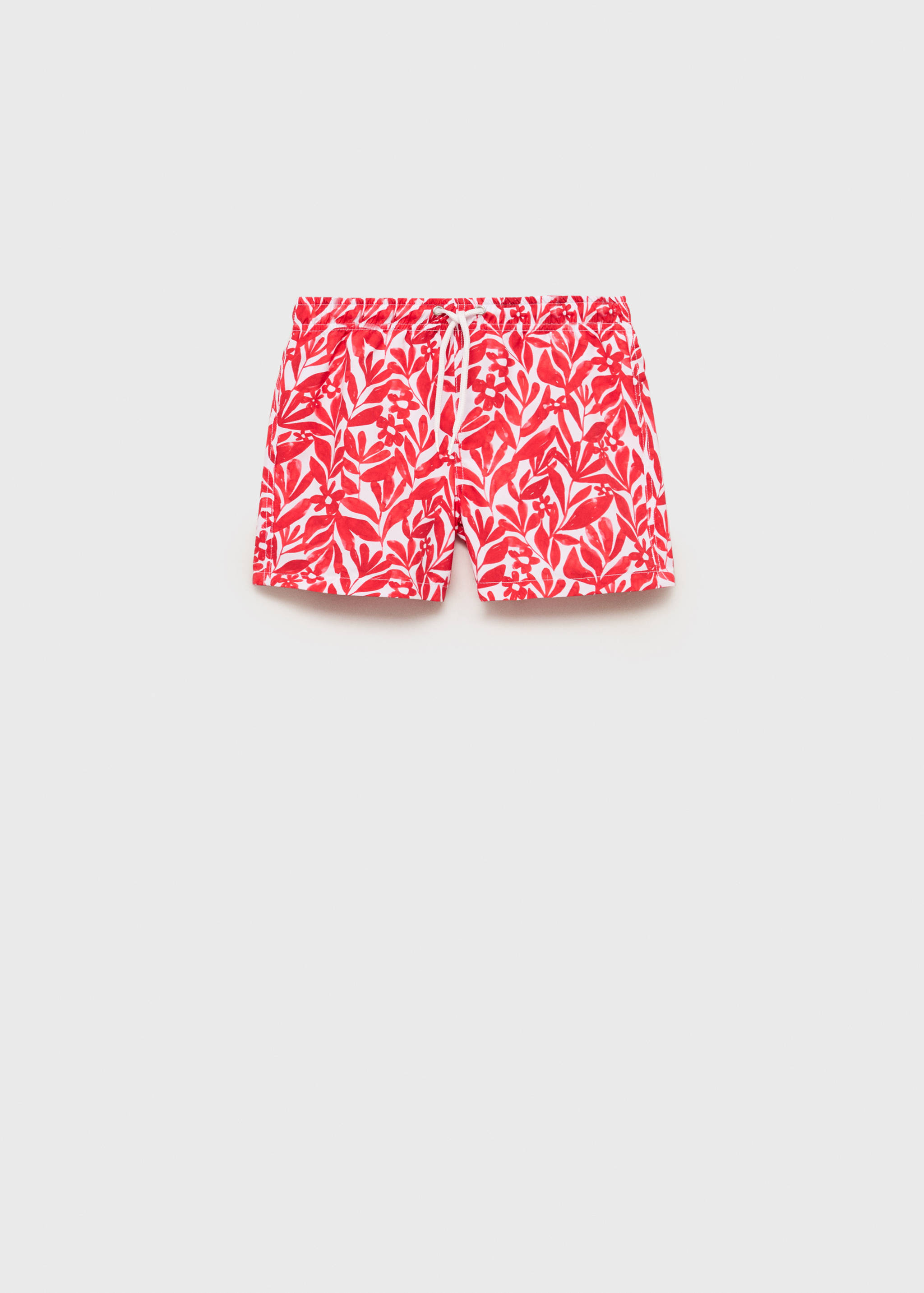 Gemusterte Badeshorts mit Kordelzug - Artikel ohne Model