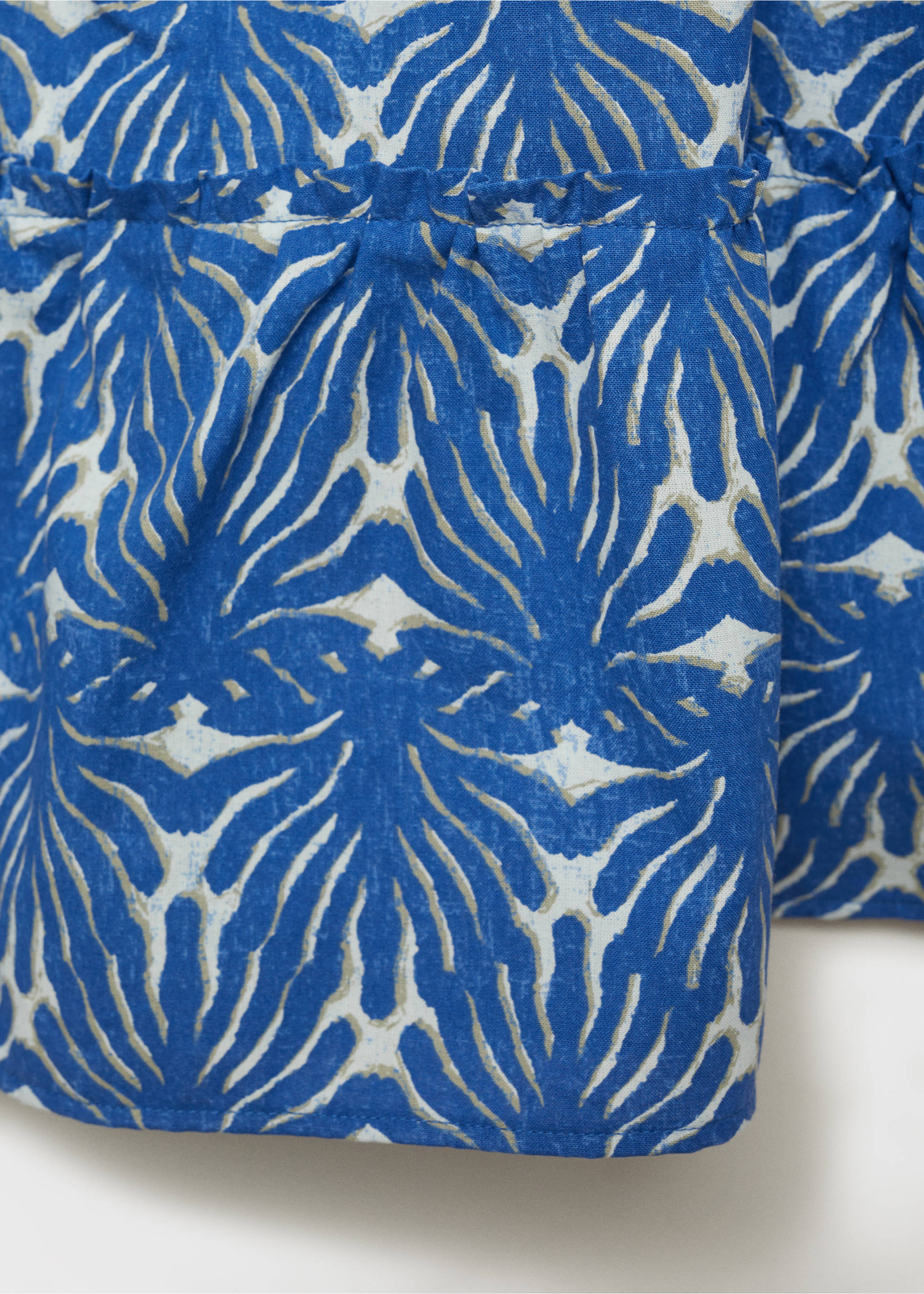 Robe imprimée manche volant - Détail de l'article 0, Bleu. Ref: 87045990-00.