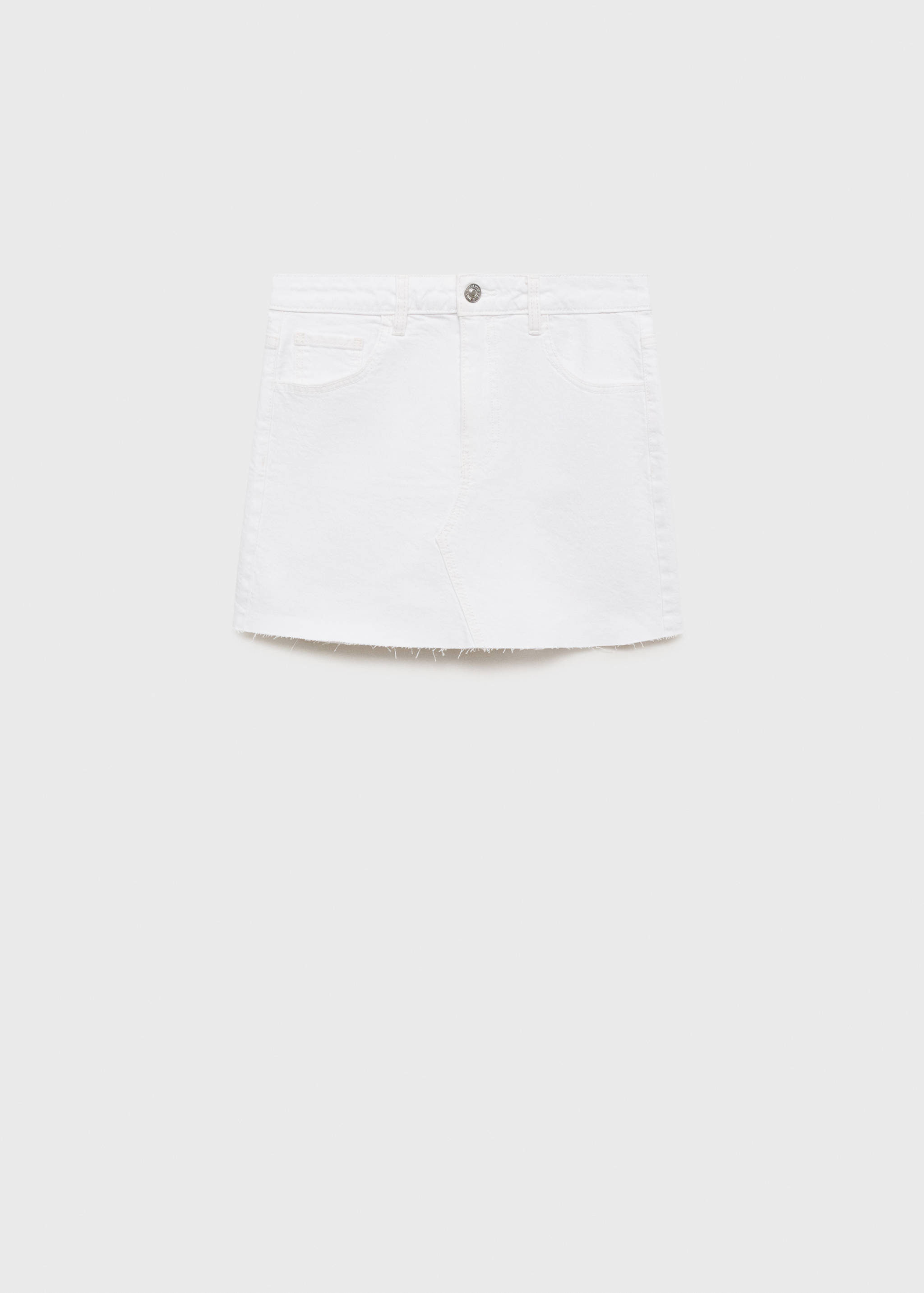 Jeans-Minirock mit ausgefranstem Saum - Artikel ohne Model