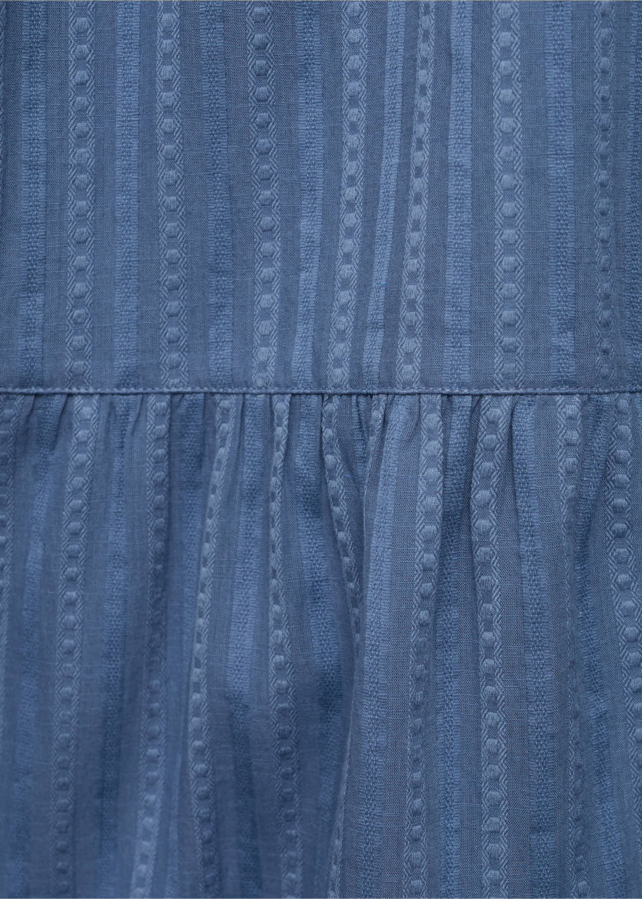 Maxikleid mit Häkel-Einsatz - Detail des Artikels 0, Blau. Ref: 87046339-00.