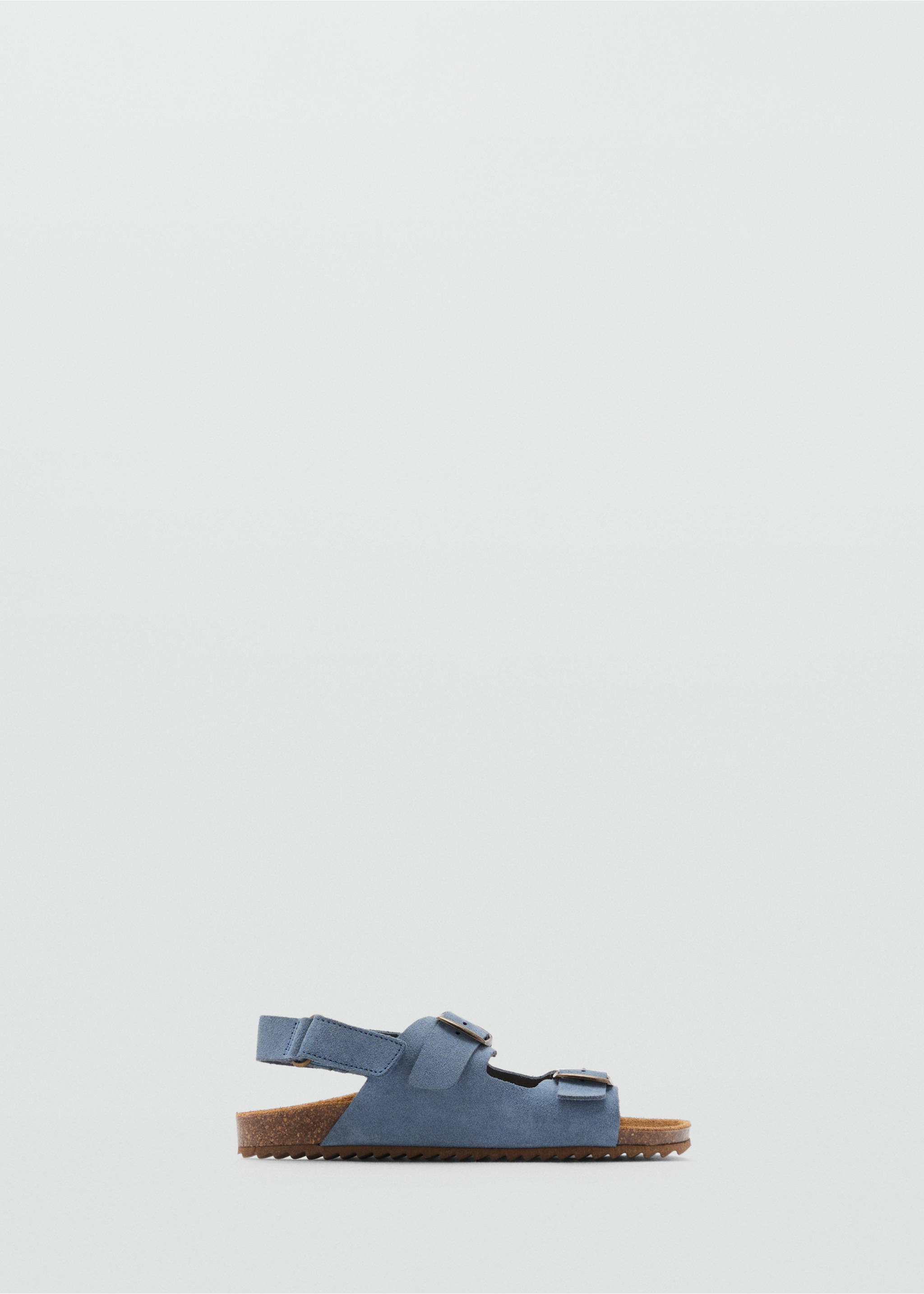 Sandales cuir boucles - Article sans modèle, Bleu. Ref: 87046341-00.