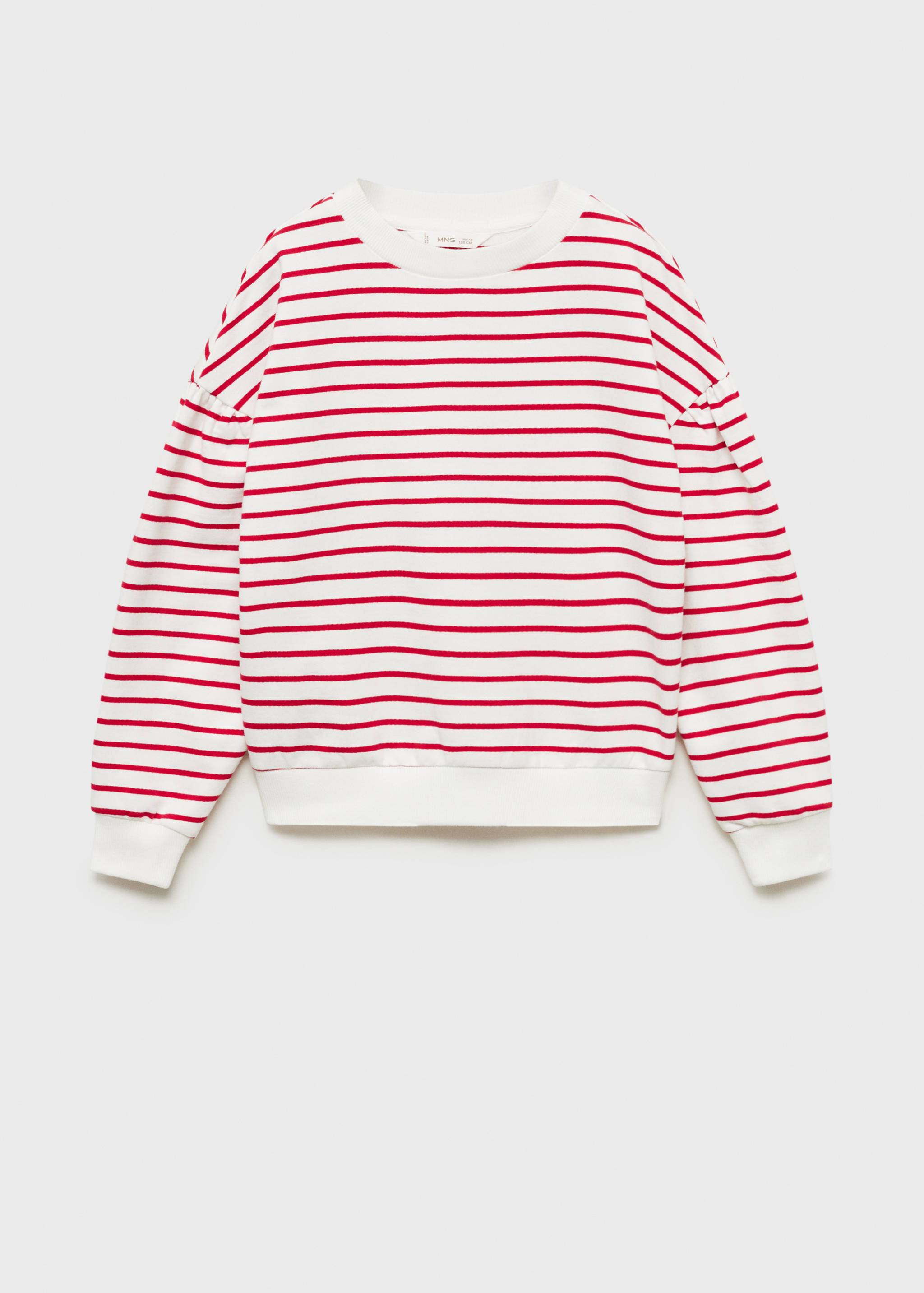 Striped cotton-blend sweatshirt - Article without model