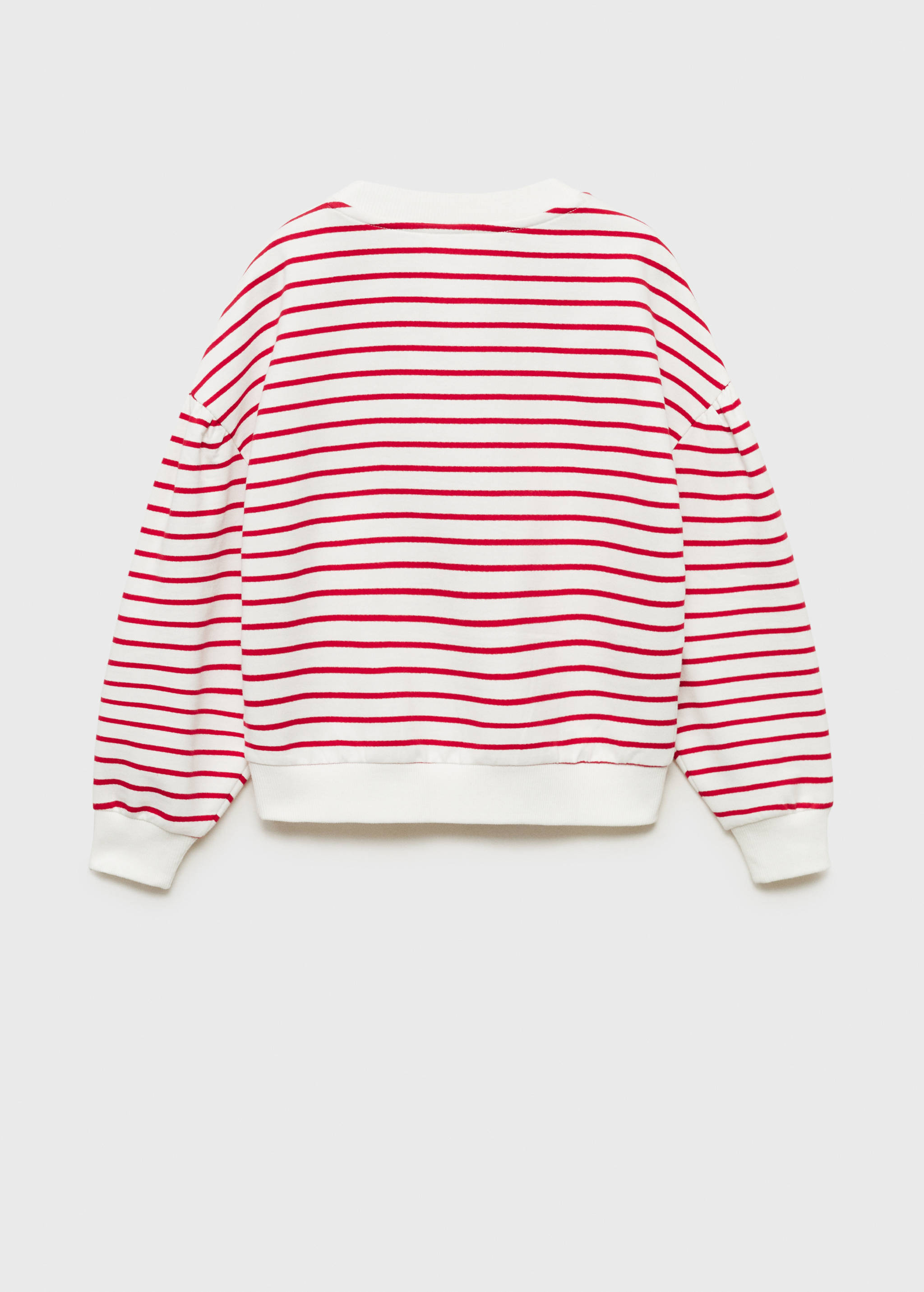 Striped cotton-blend sweatshirt - Reverse of the article