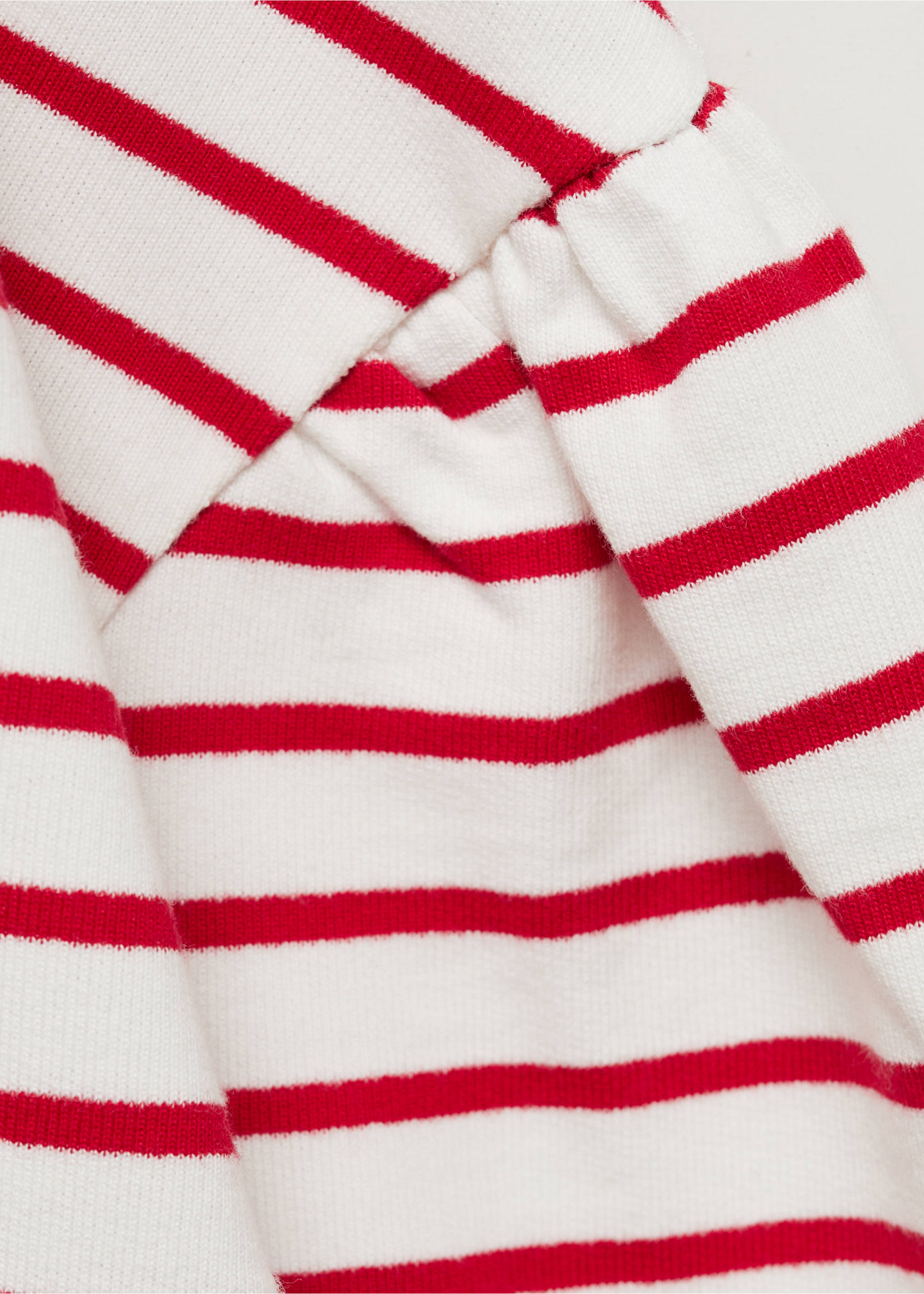 Sudadera algodón rayas - Detalle del artículo 8, Rojo. Ref: 87046346-00.