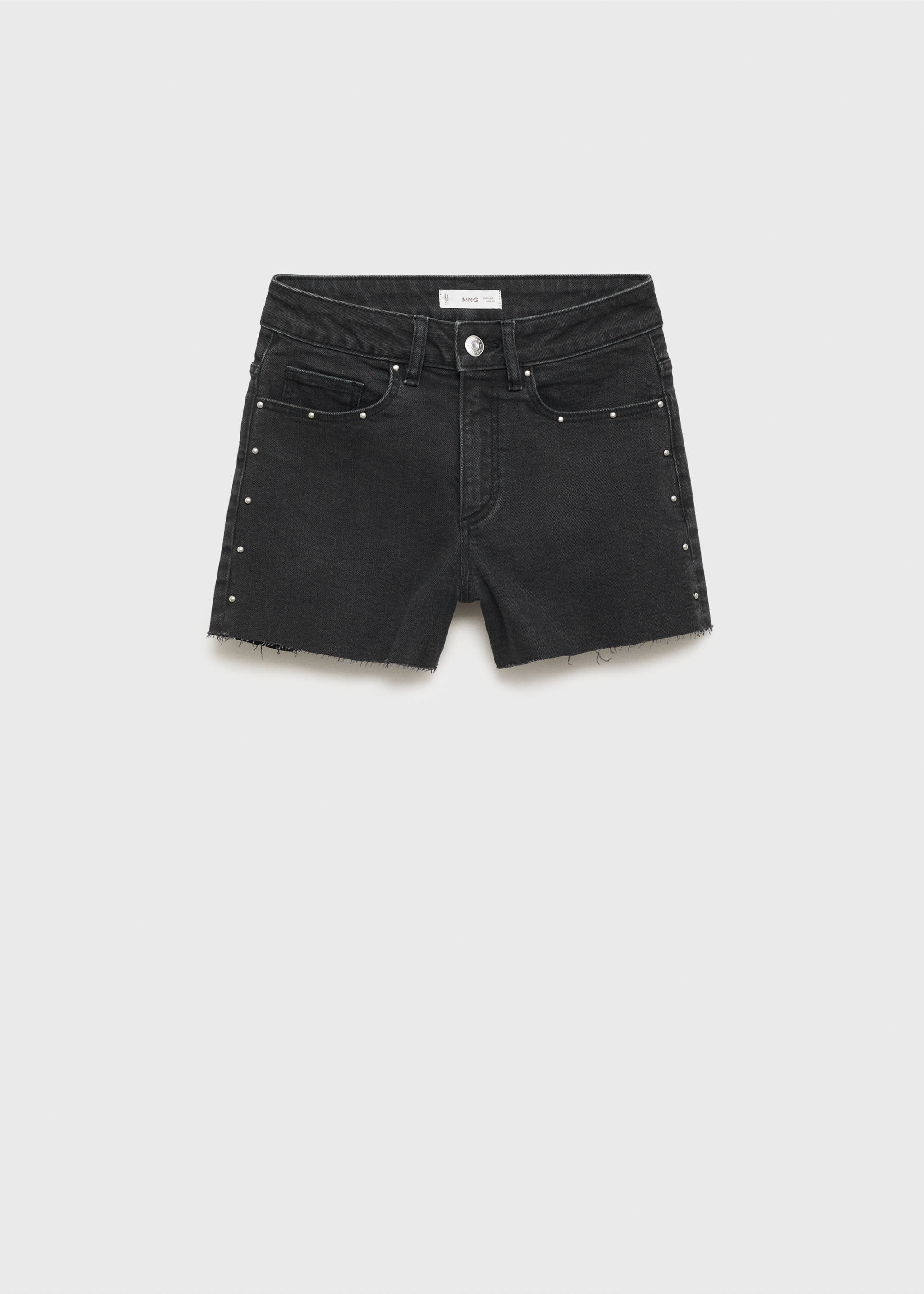 Shorts vaqueros tachuelas - Artículo sin modelo, Denim negro. Ref: 87046351-00.
