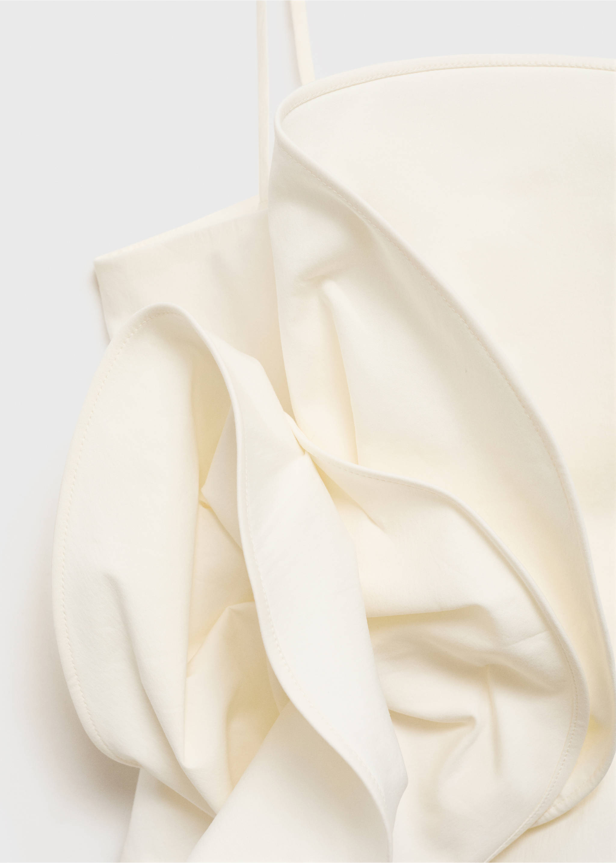 Top mit Maxi-Volant - Detail des Artikels 8, Cremeweiß. Ref: 87046371-00.