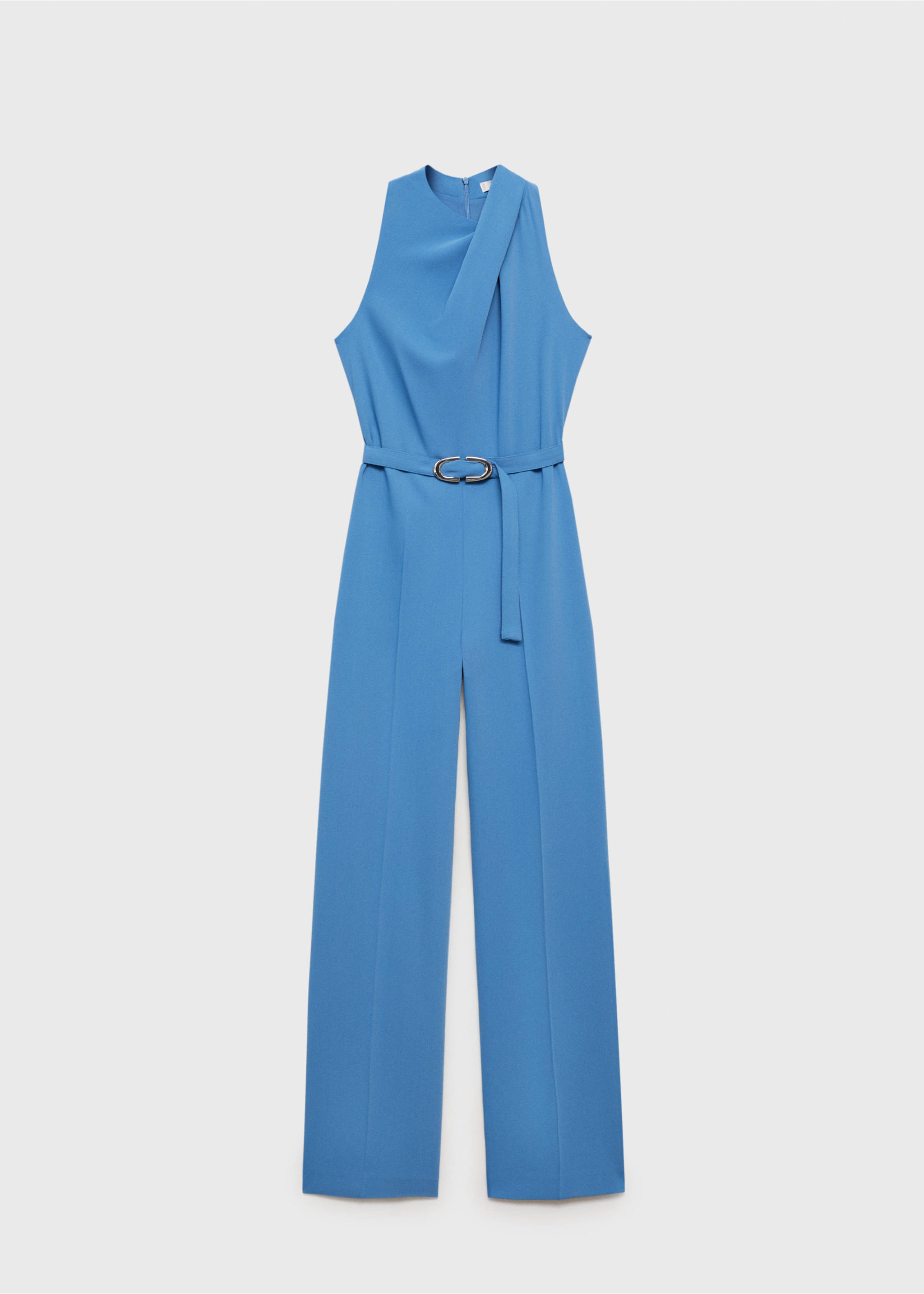Belt long jumpsuit - Article without model, Blue. Ref: 87046372-00.