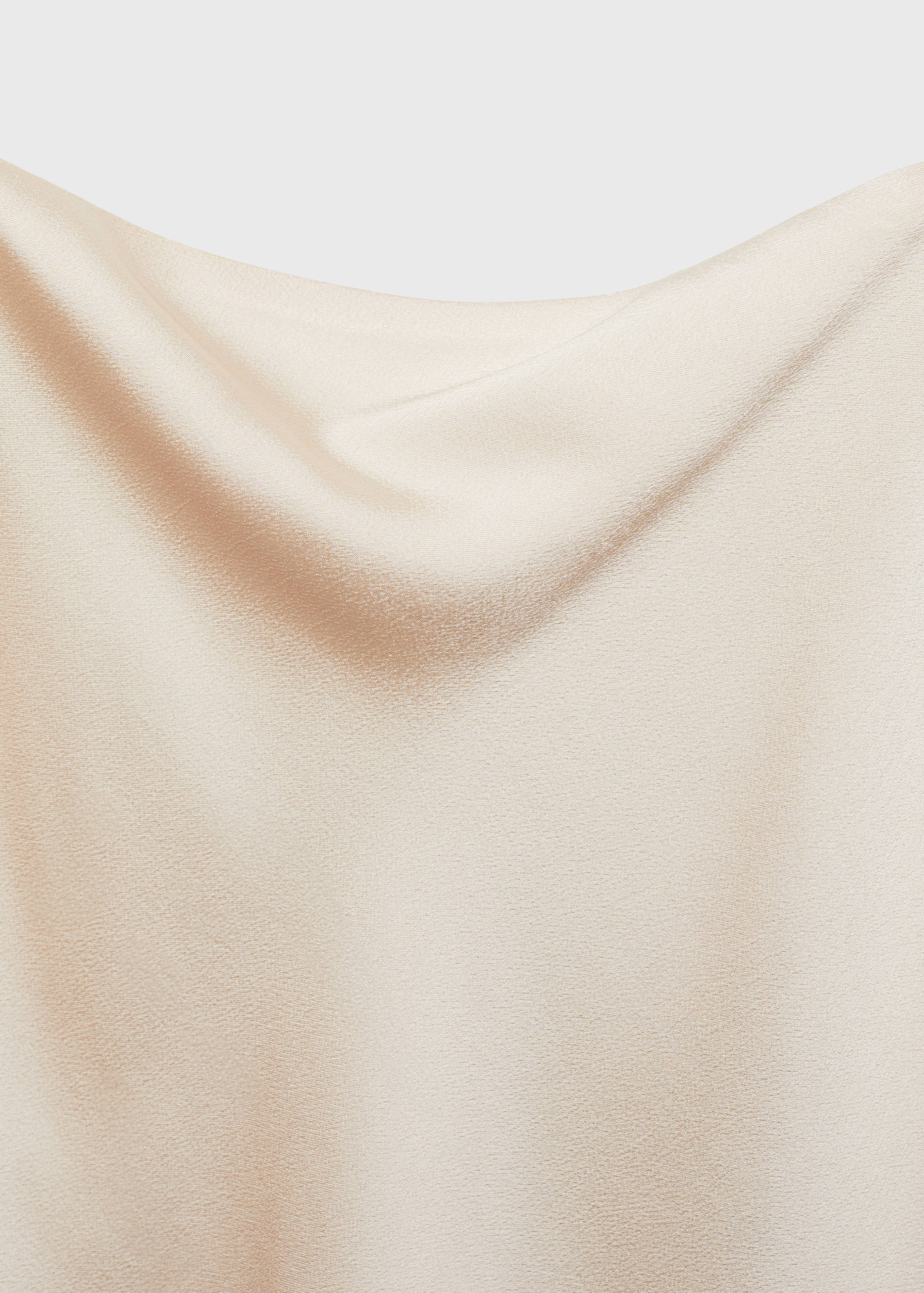 Satin top with draped neckline - Details of the article 8