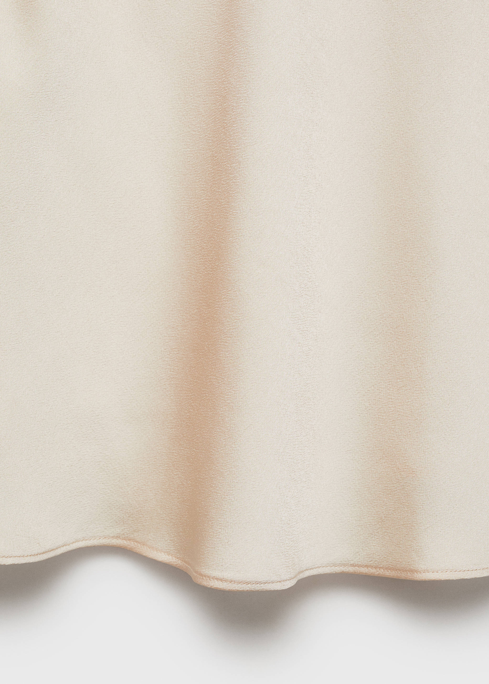 Satin top with draped neckline - Details of the article 0