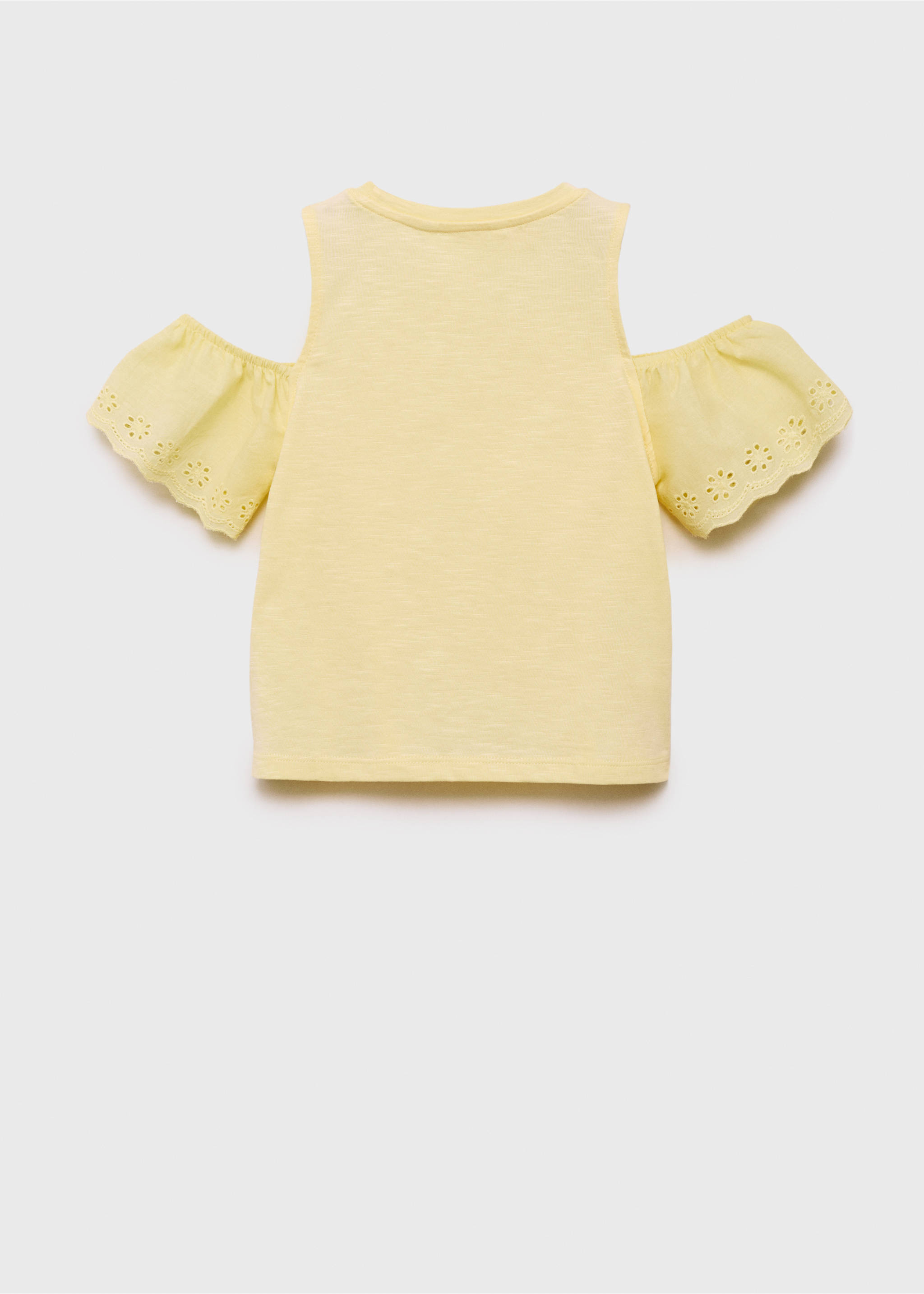 Cut-out t-shirt - Reverse of the article, Yellow. Ref: 87046715-00.