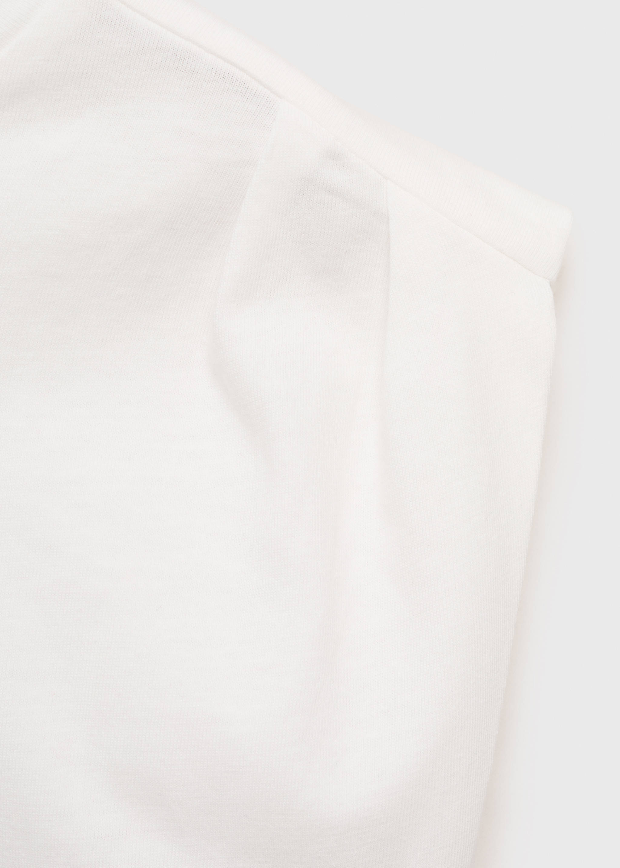 Camiseta mensaje pliegues hombros - Detalle del artículo 0