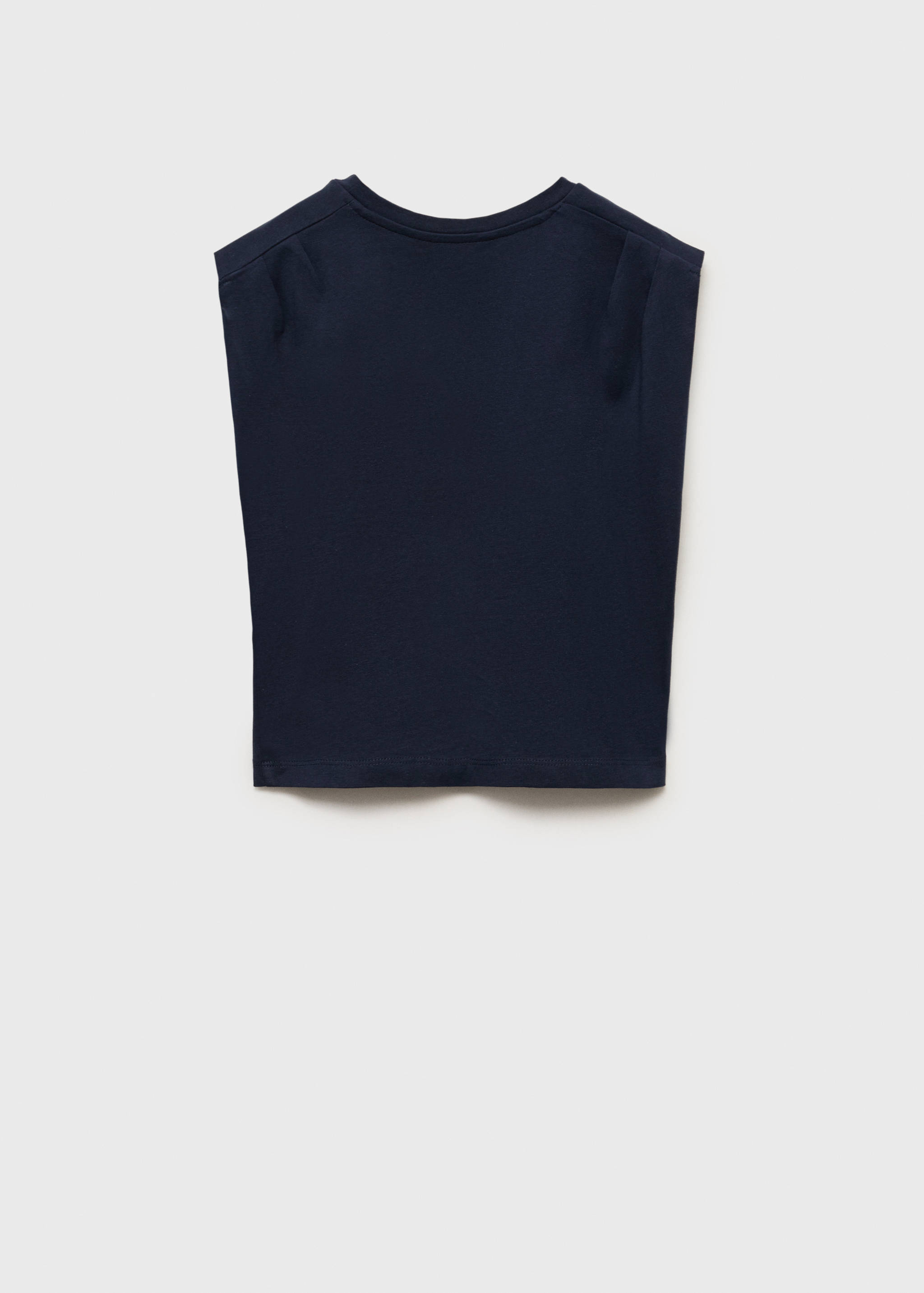 Camiseta mensaje pliegues hombros - Reverso del artículo