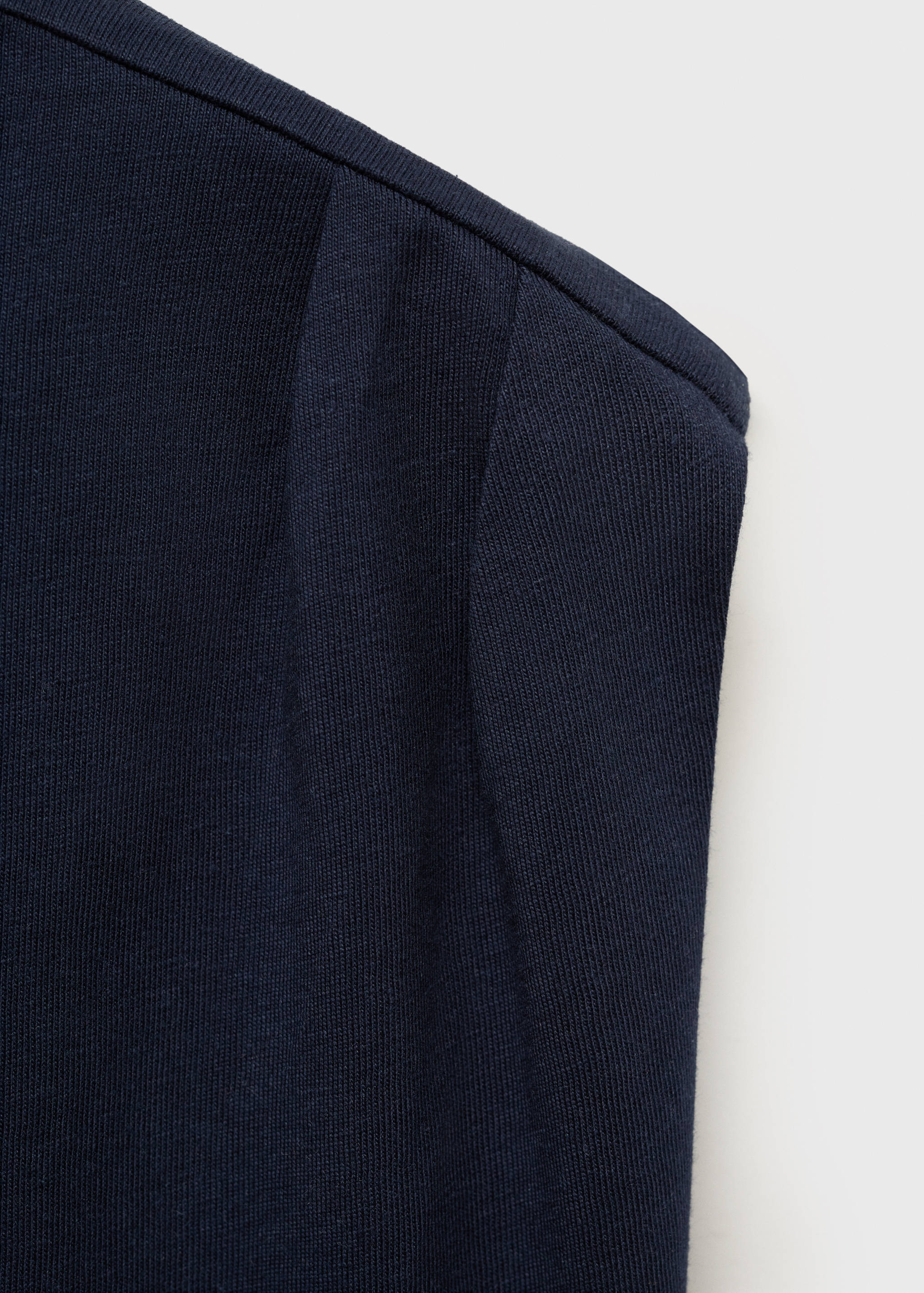 Camiseta mensaje pliegues hombros - Detalle del artículo 0