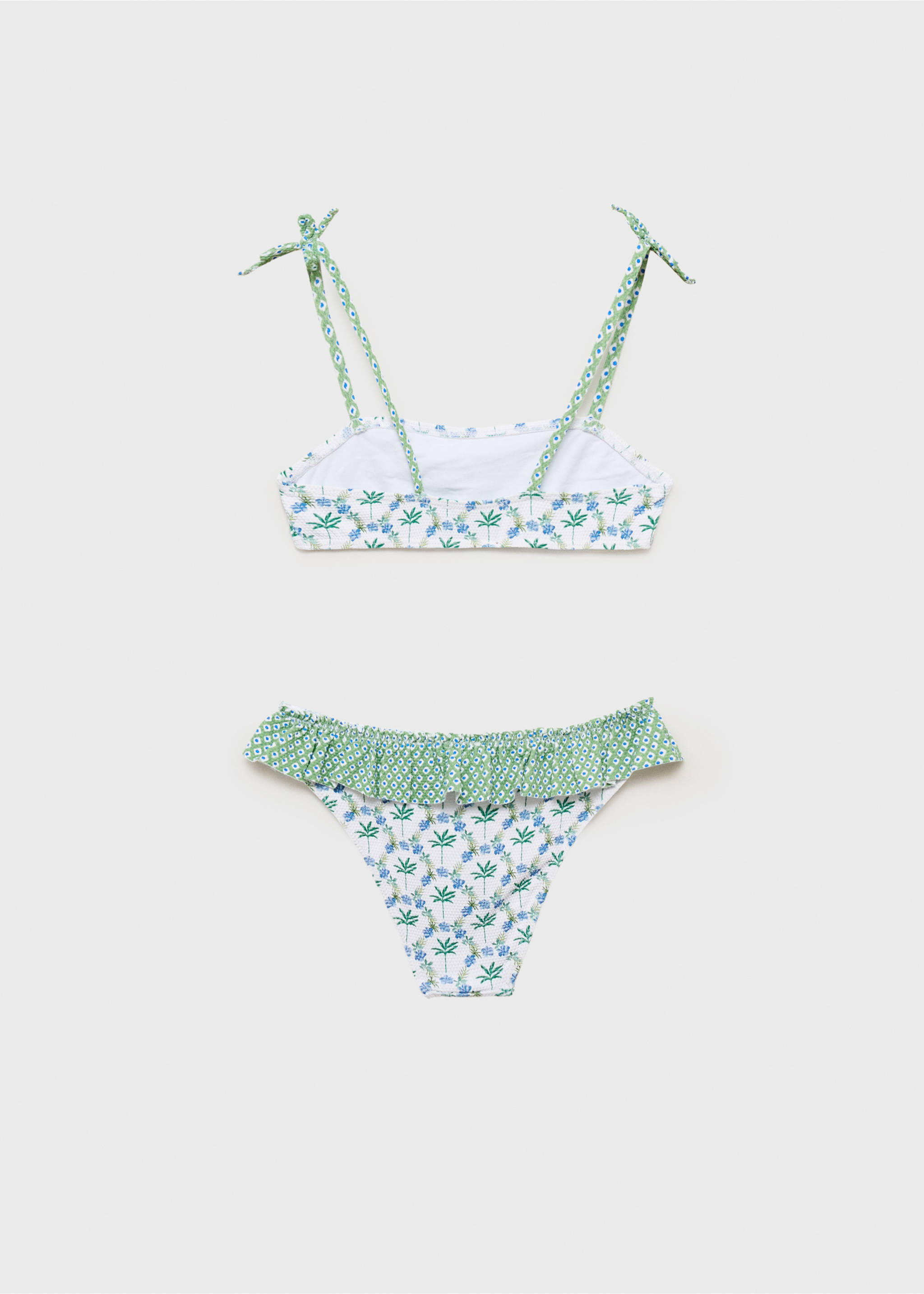 Printed combination bikini - Reverse of the article, White. Ref: 87046721-00.