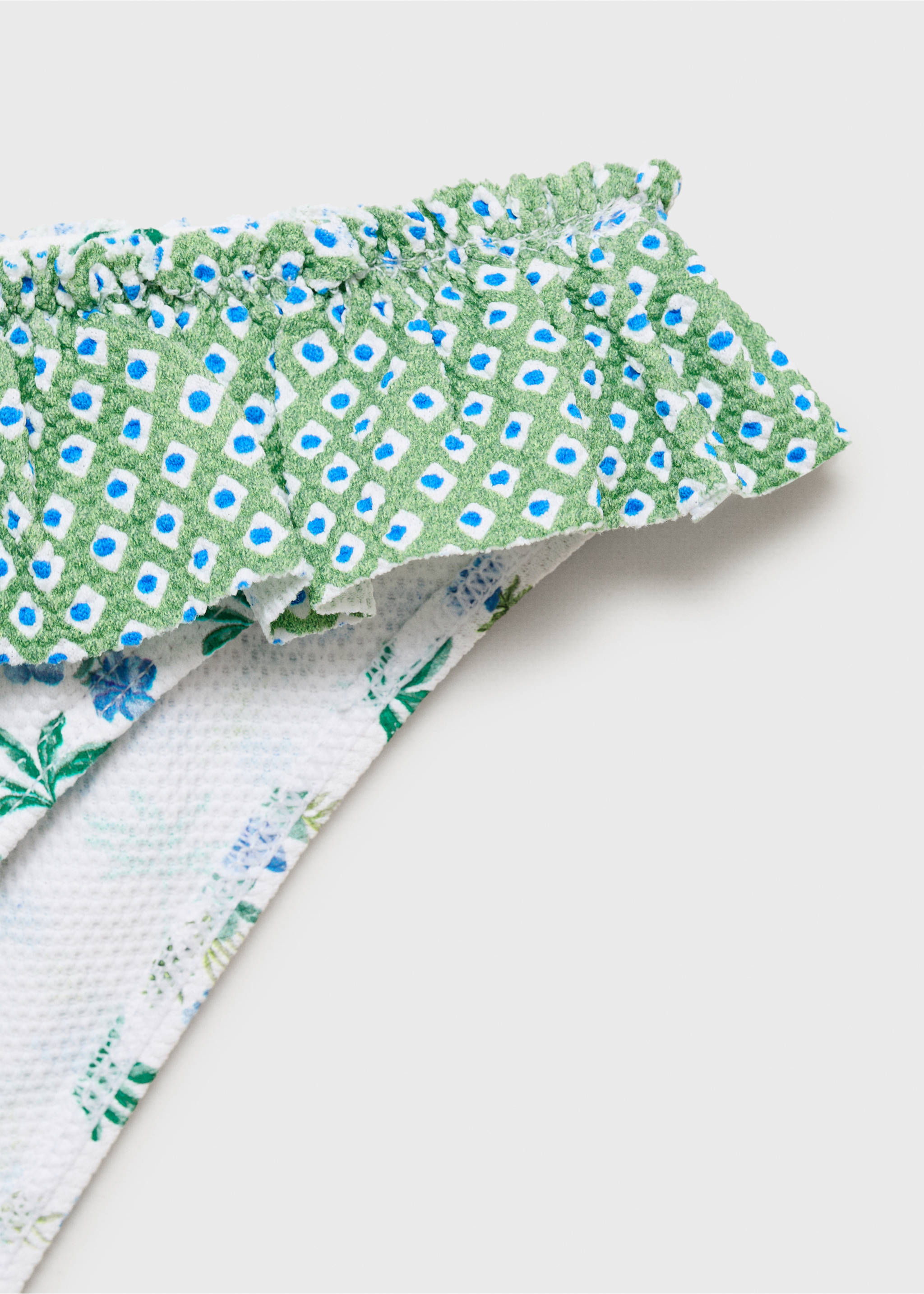 Printed combination bikini - Details of the article 8, White. Ref: 87046721-00.