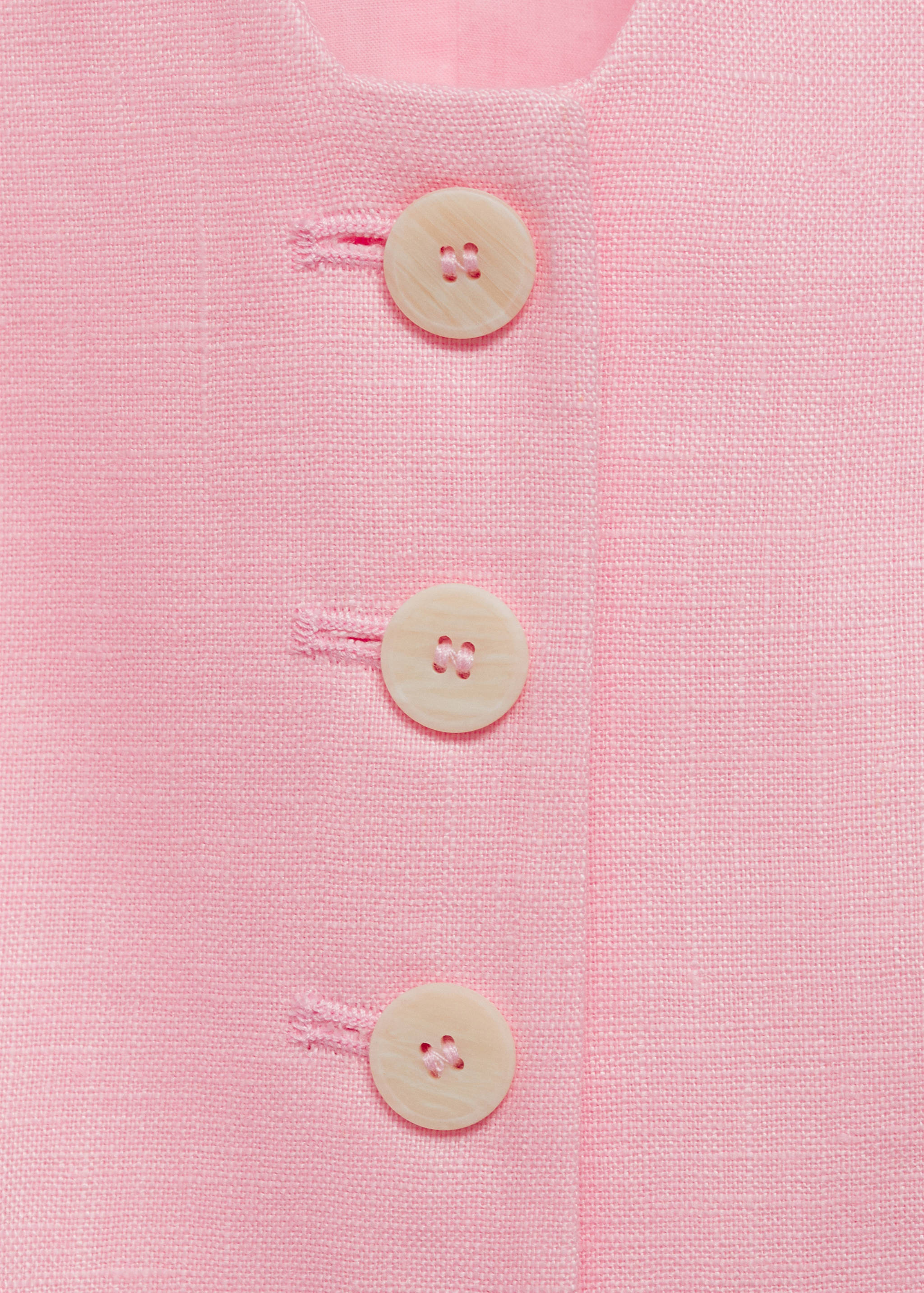 Linen suit waistcoat - Details of the article 8