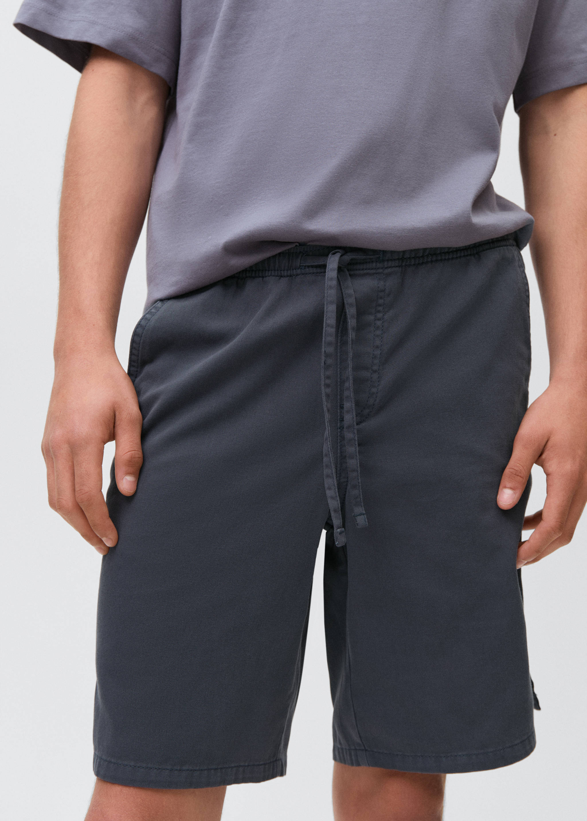 Bermudas algodón cordón - Plano medio