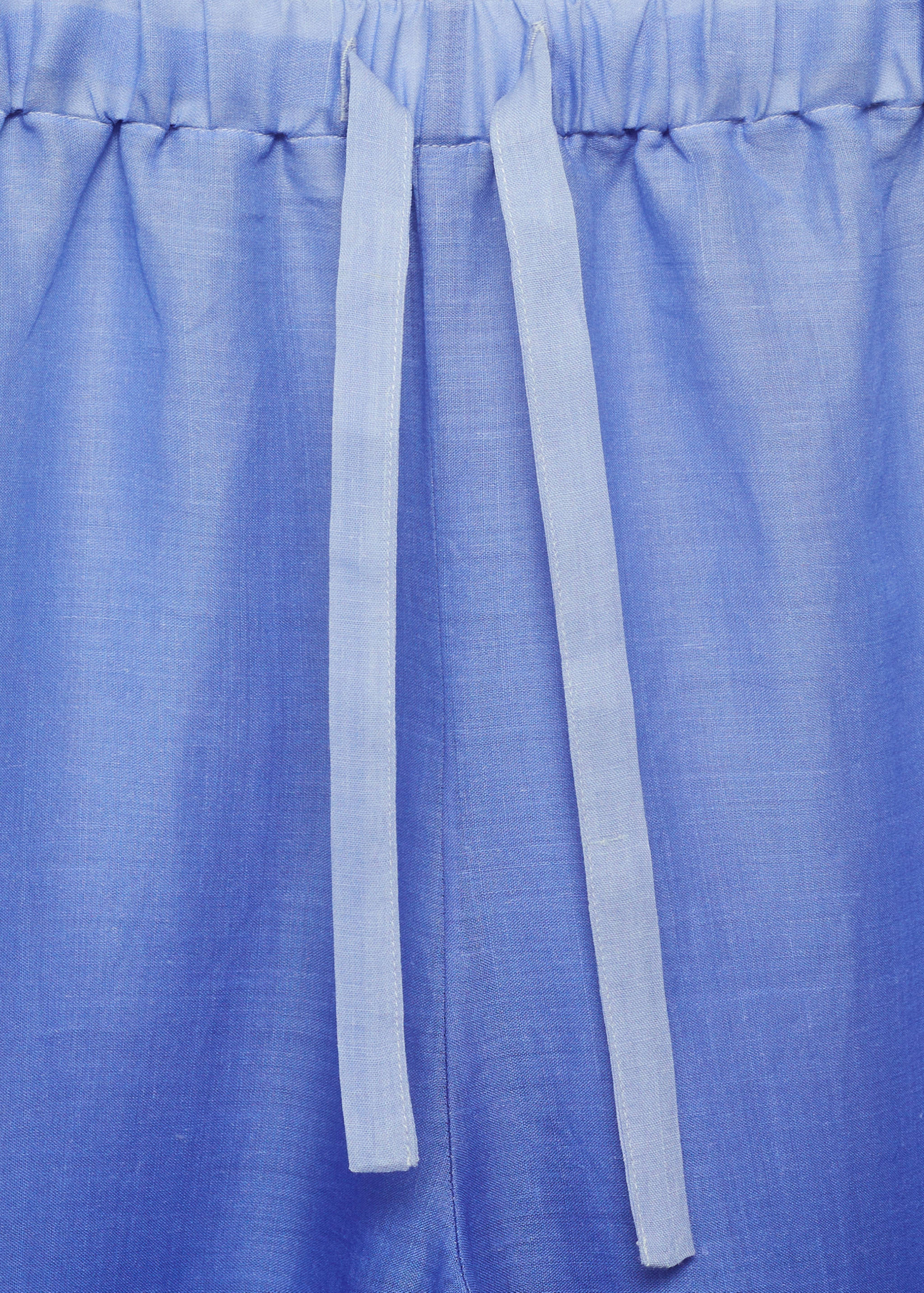 Ramie pants with degraded effect - Details of the article 8