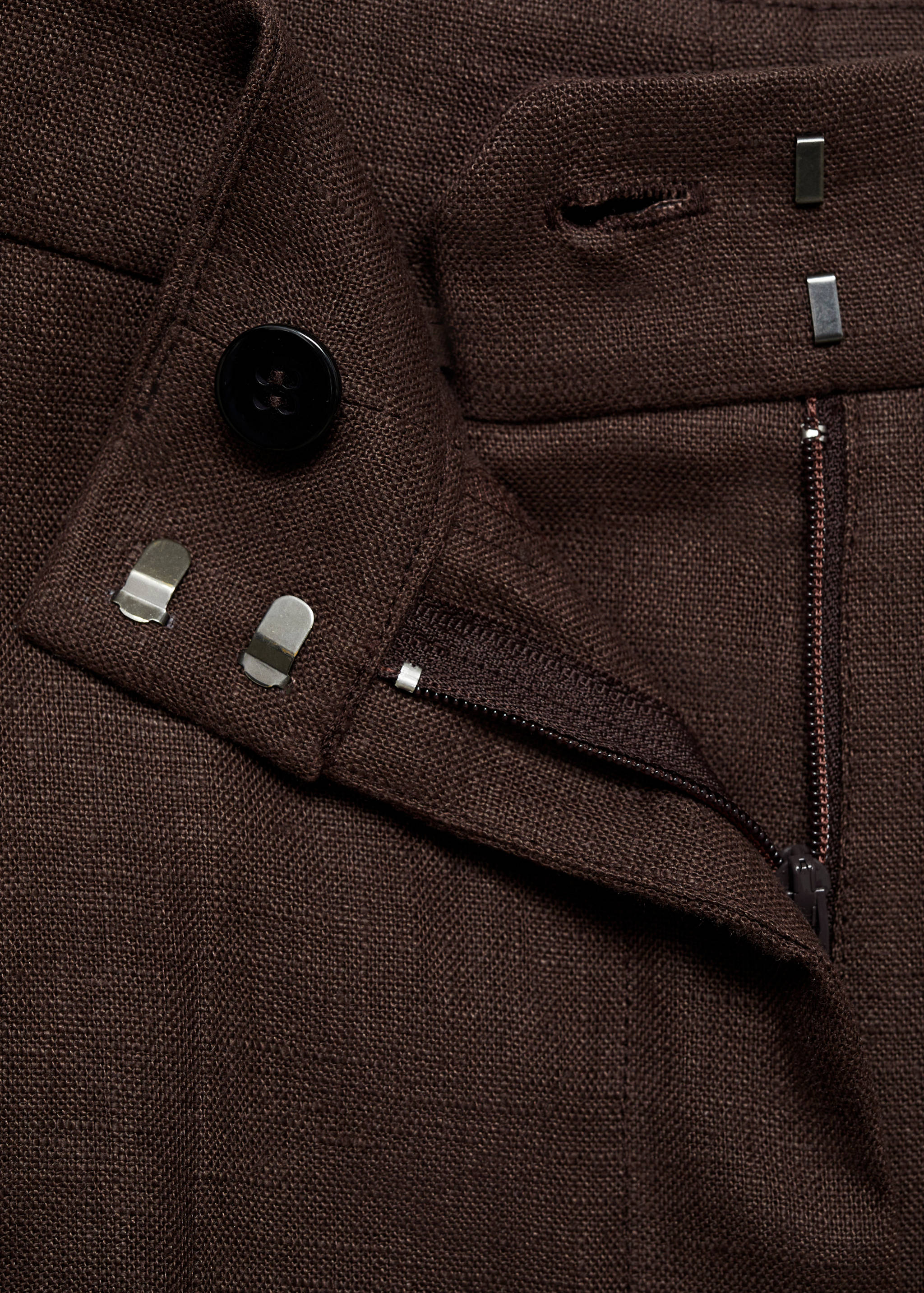 Pantaloni completo dritti lino - Dettaglio dell'articolo 8