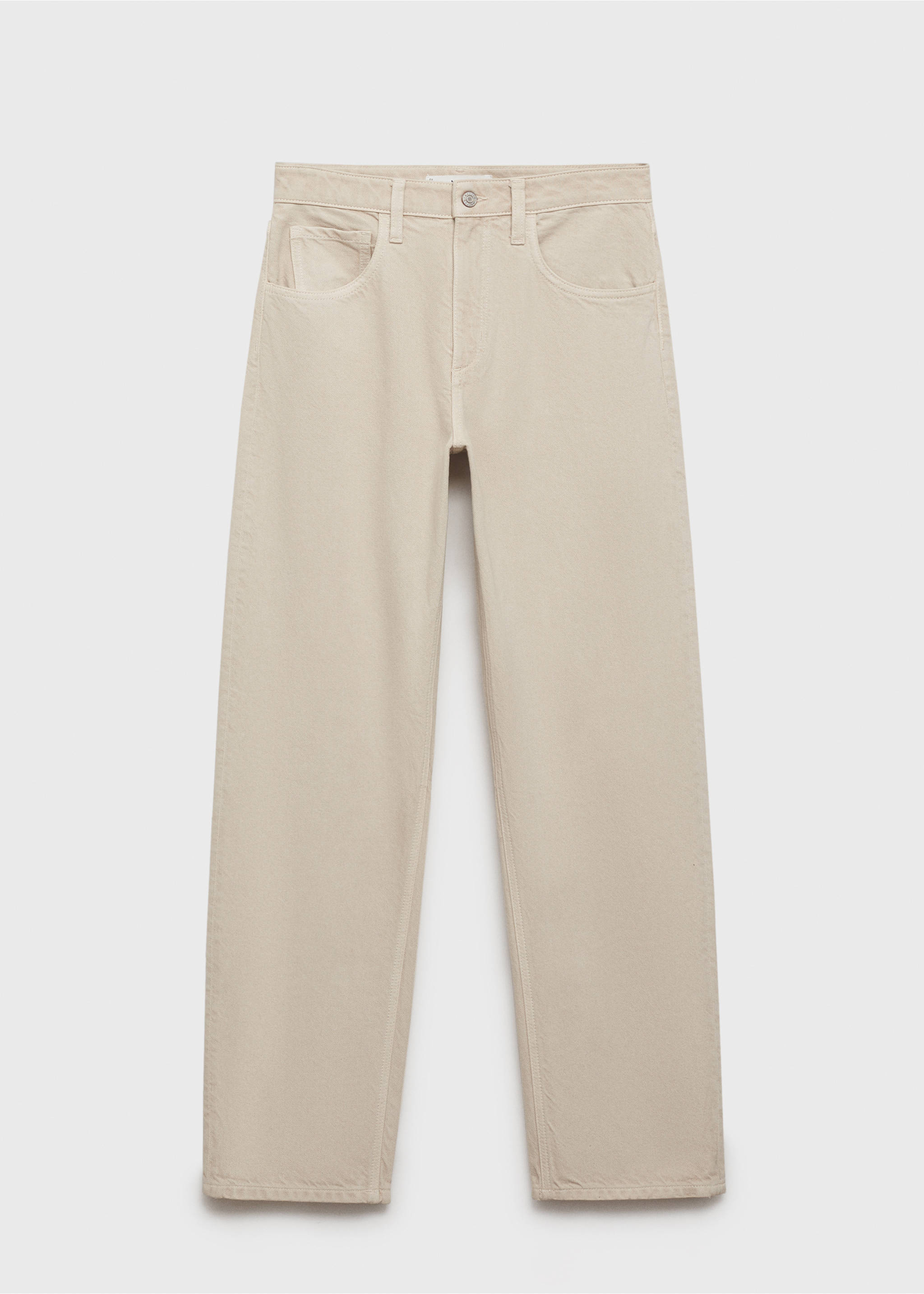 High-rise balloon jeans - Article without model, Sand. Ref: 87047173-00.