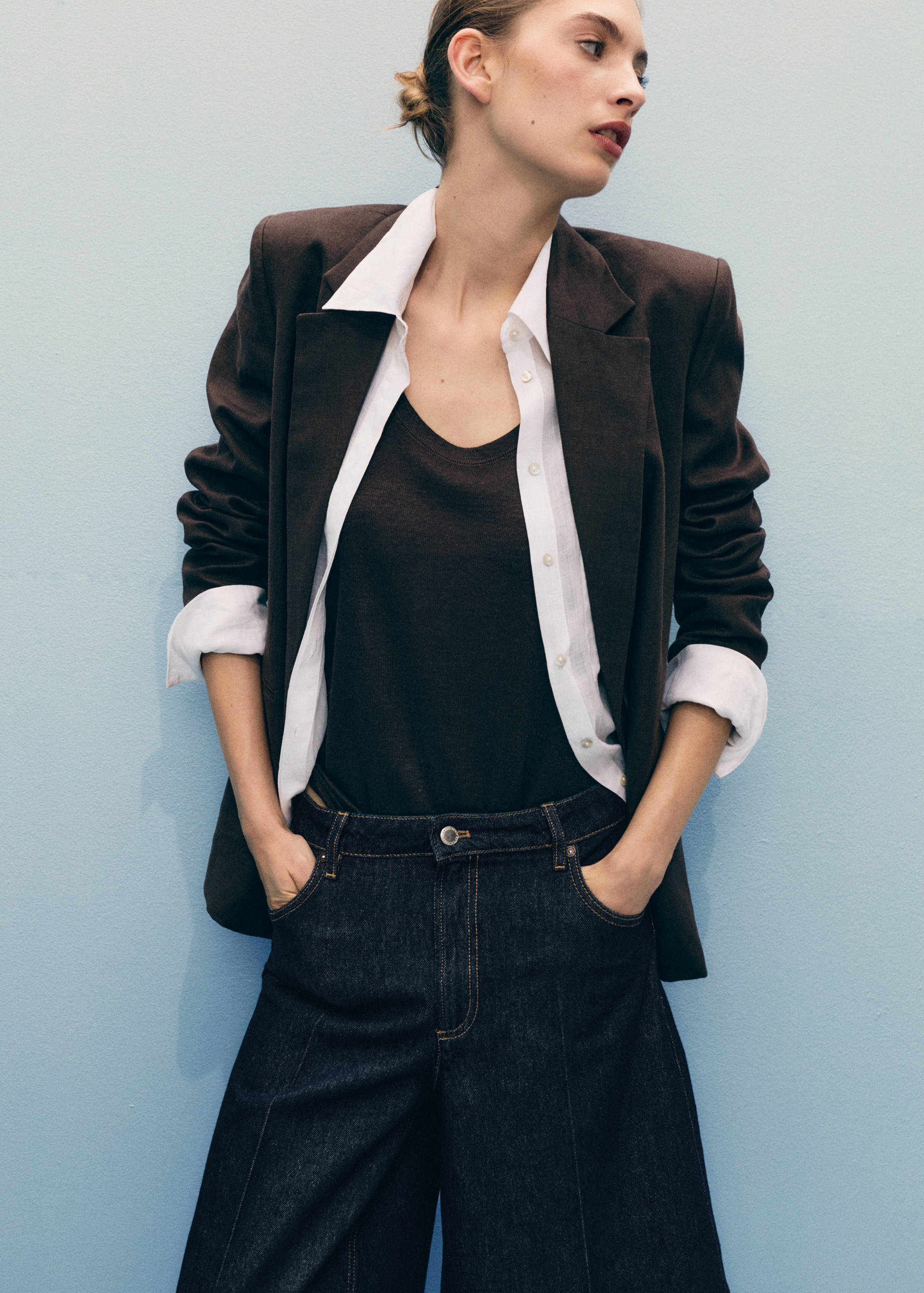 Bermuda jorts denim tiro alto - Detalle del artículo 1