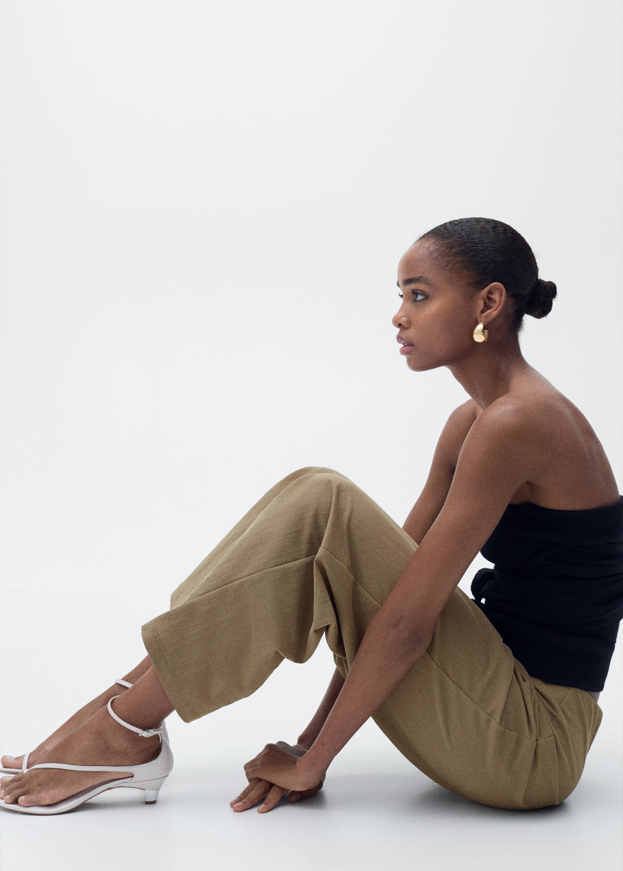 Cropped palazzo trousers - Details of the article 2