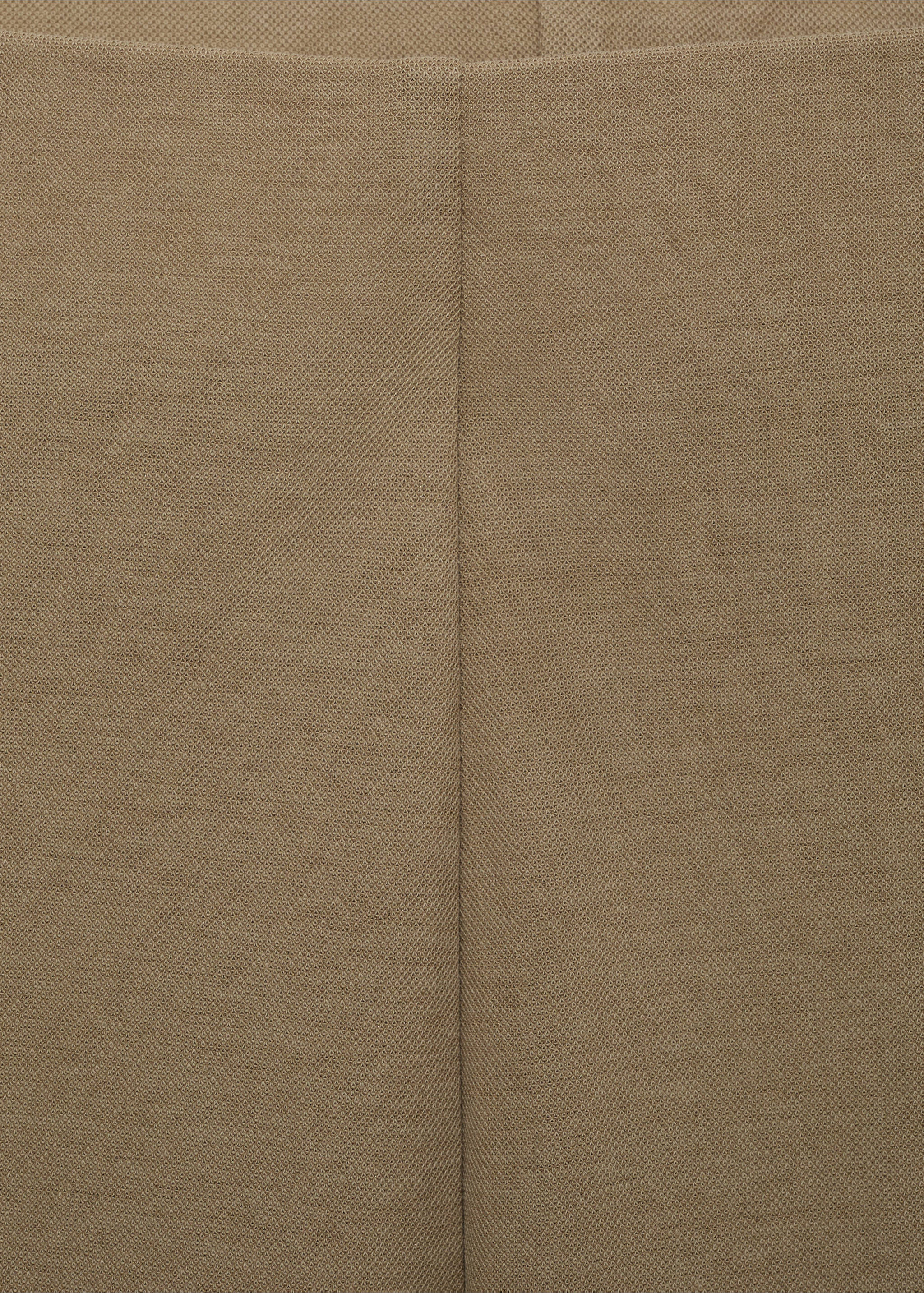 Cropped palazzo trousers - Details of the article 8, Khaki. Ref: 87047178-00.