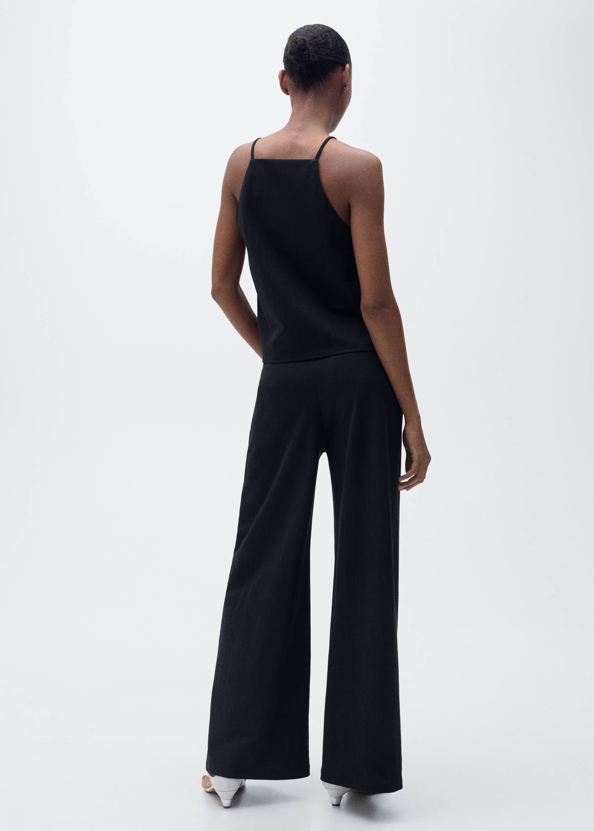 Cropped palazzo trousers - Reverse of the article