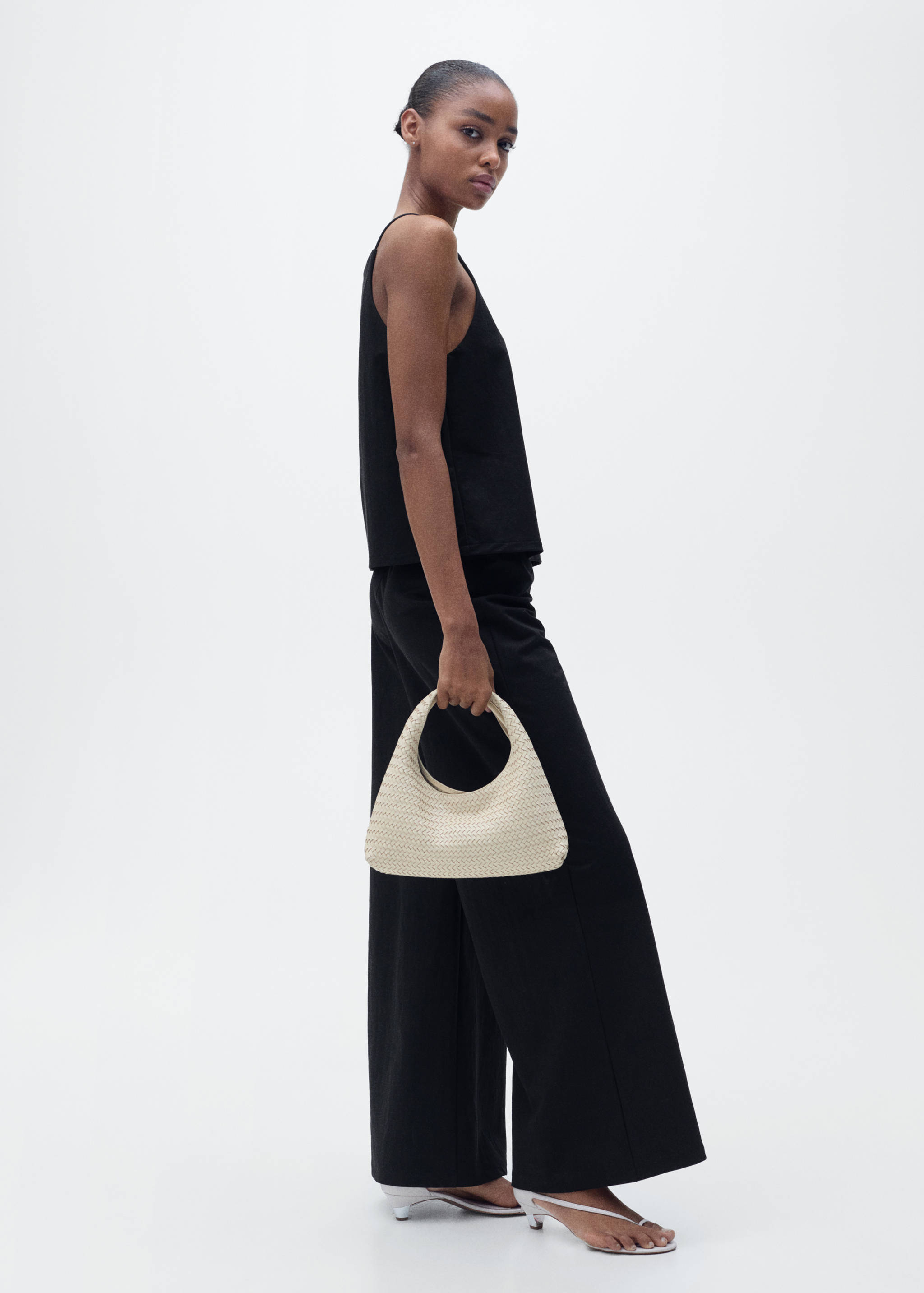 Cropped palazzo trousers - Details of the article 2