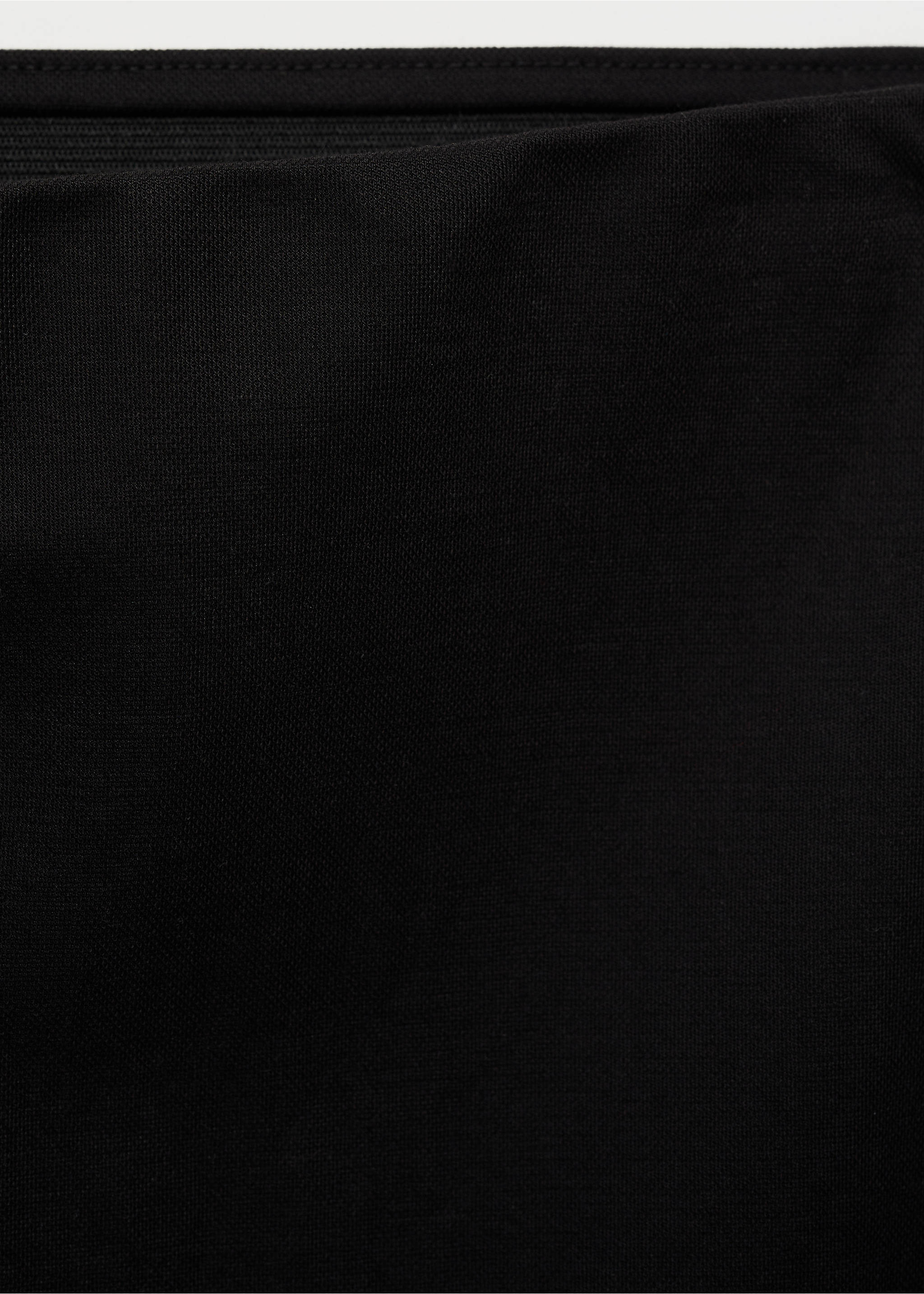 Crop παντελόνι palazzo - Λεπτομέρεια του προϊόντος 8, Μαύρο. Ref: 87047178-00.