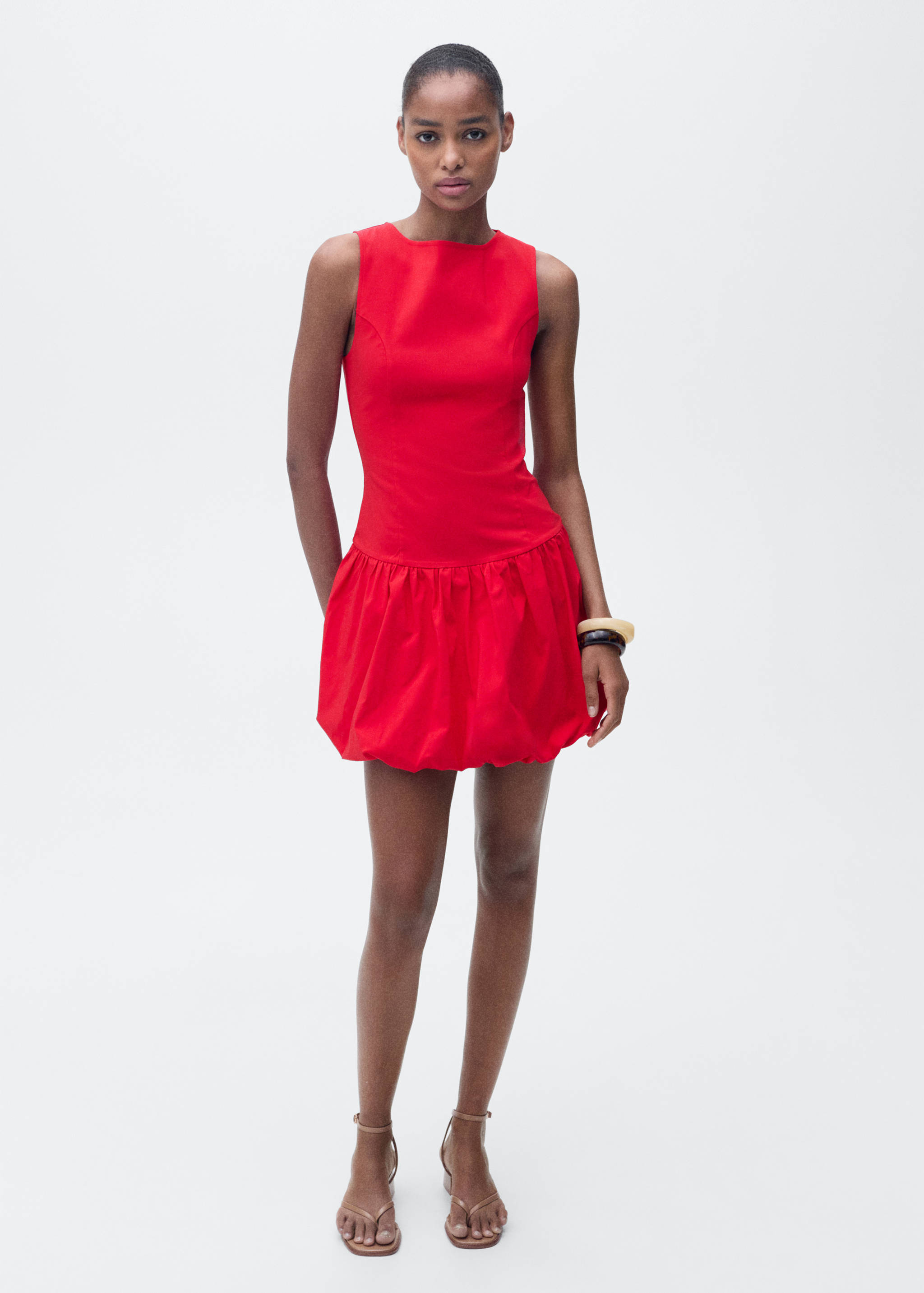 Short balloon dress - General plane