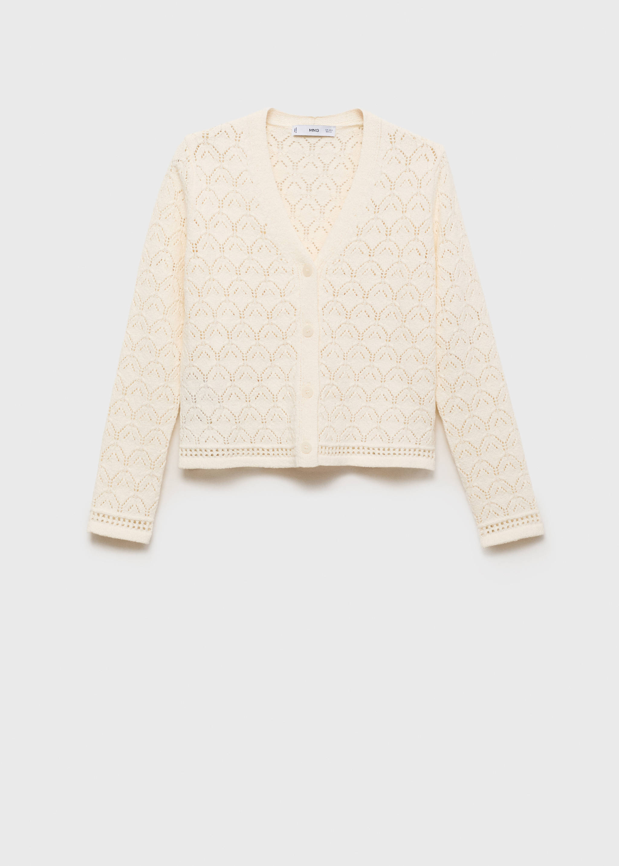 Cardigan maille détails ajourés - Article sans modèle