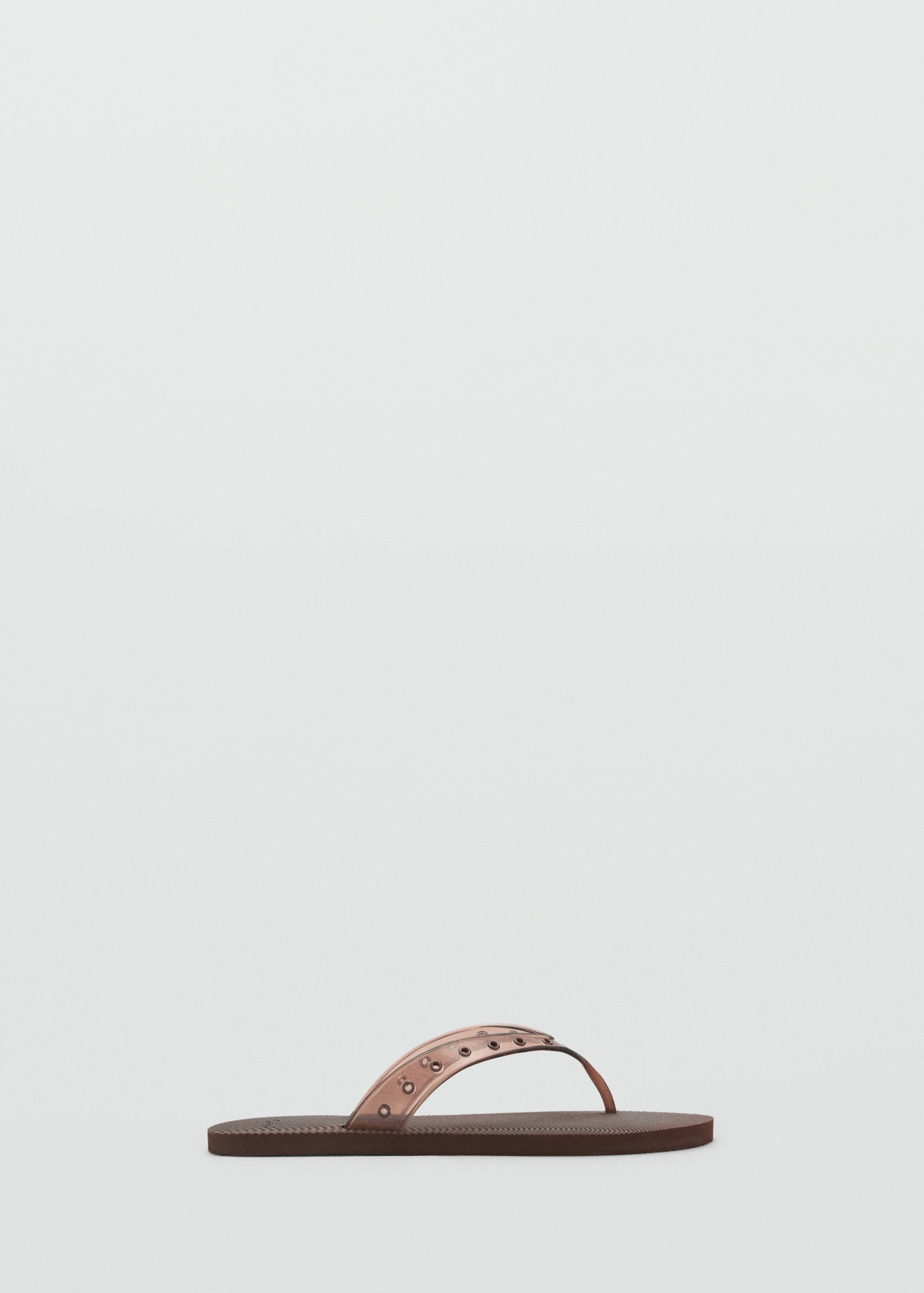 Vinyl strappy sandals with eyelets - Article without model