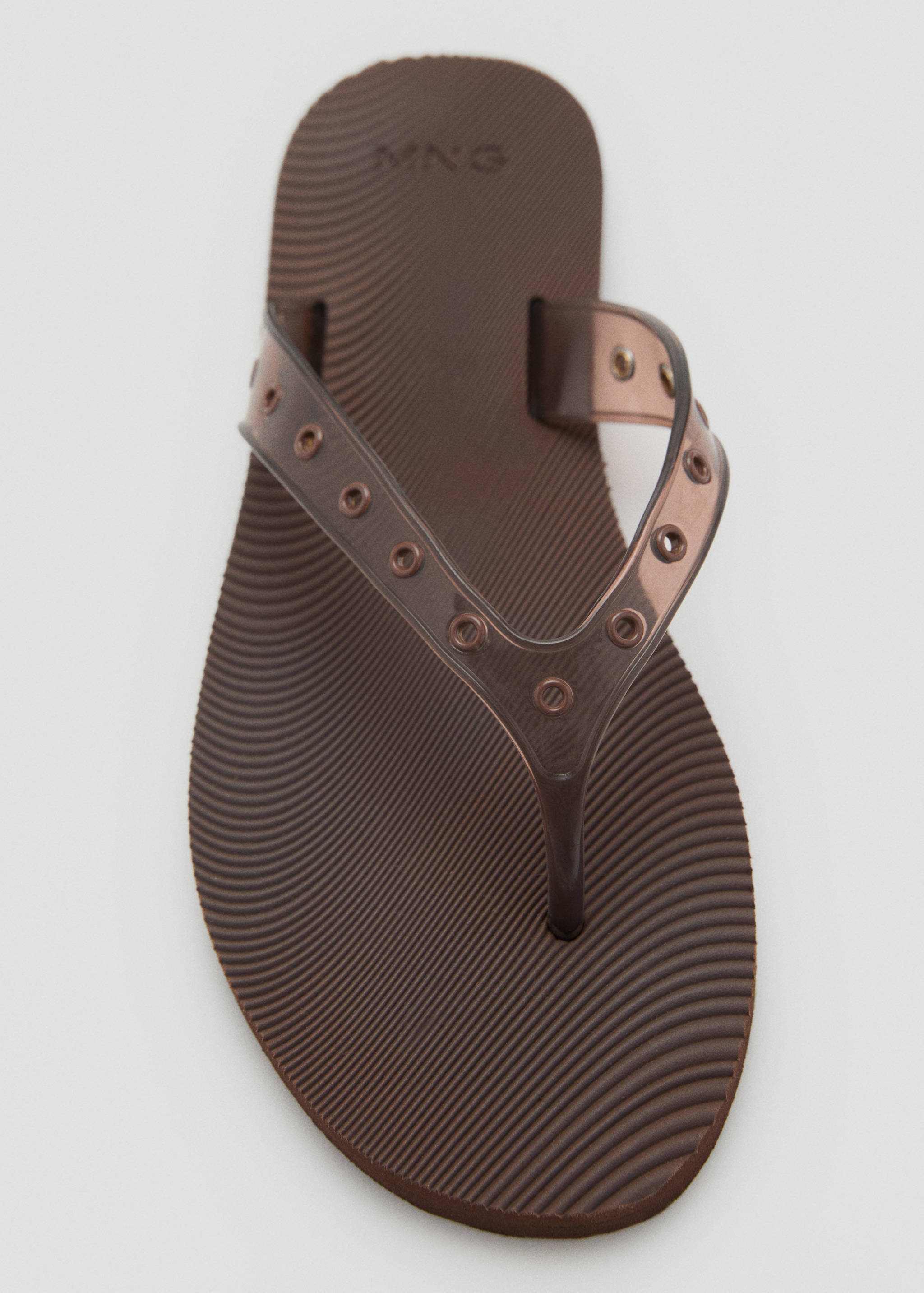 Vinyl strappy sandals with eyelets - Details of the article 2