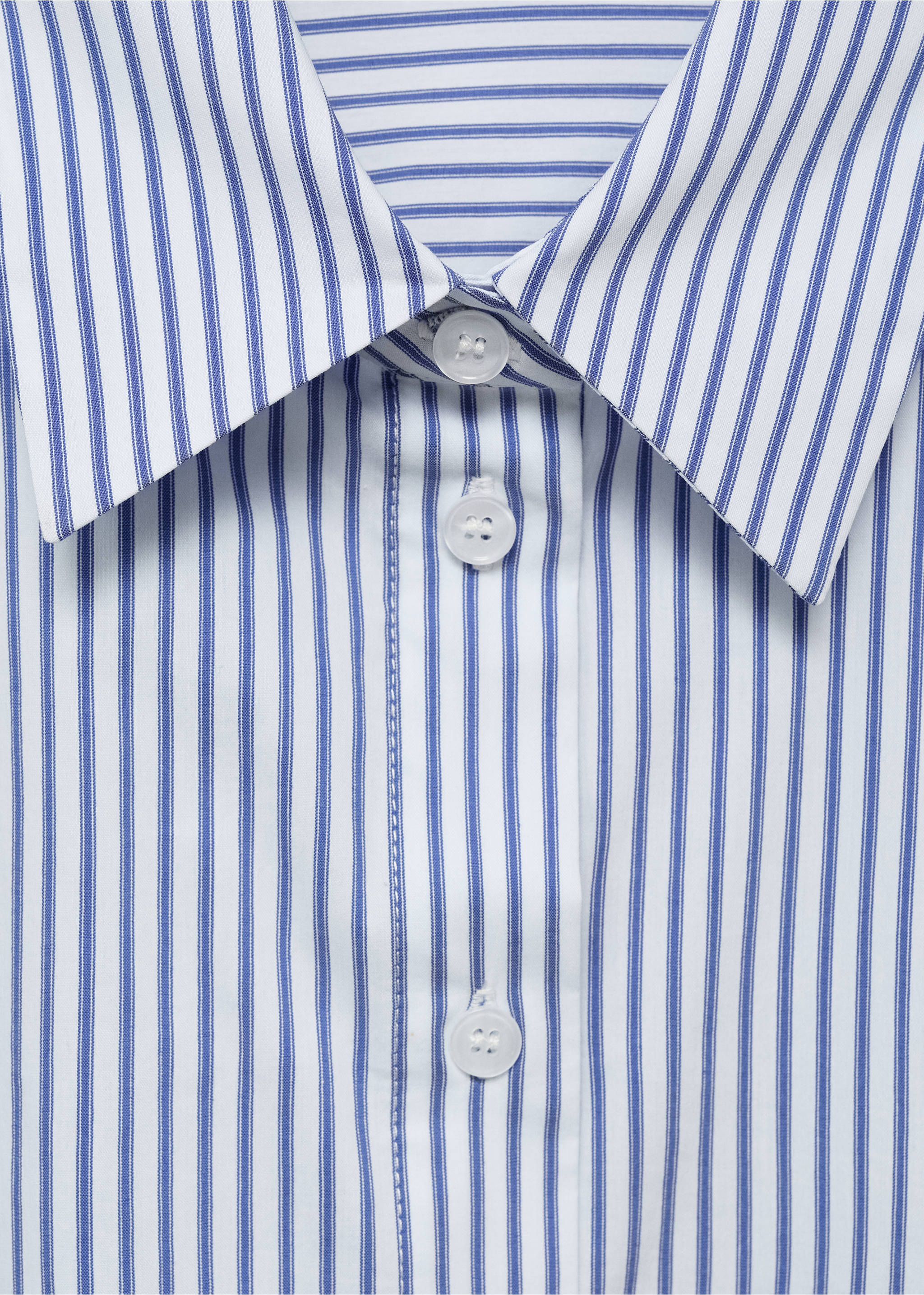 Striped multi-position sleeve shirt - Details of the article 8, Blue. Ref: 87047188-00.