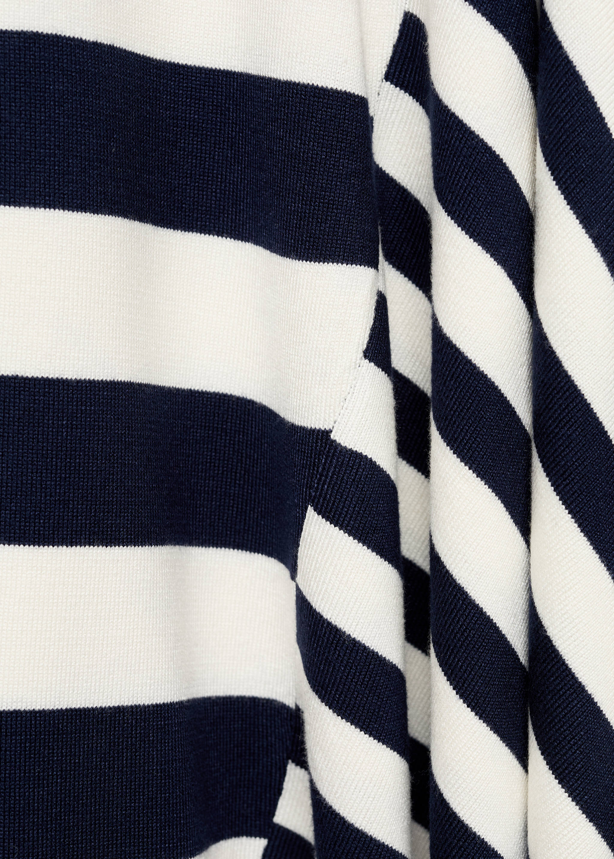 Asymmetrical striped knit skirt - Details of the article 0