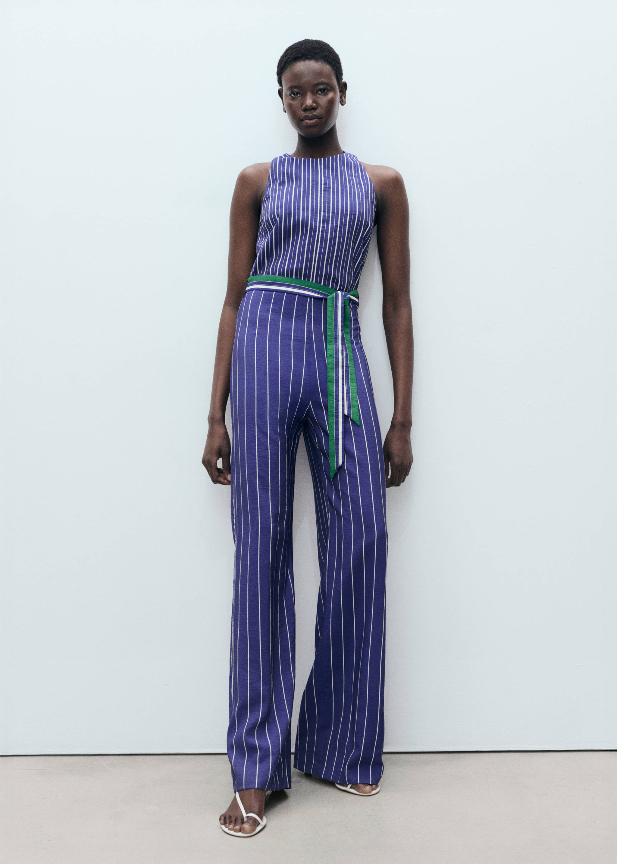 Mono rayas cinturón - Plano general