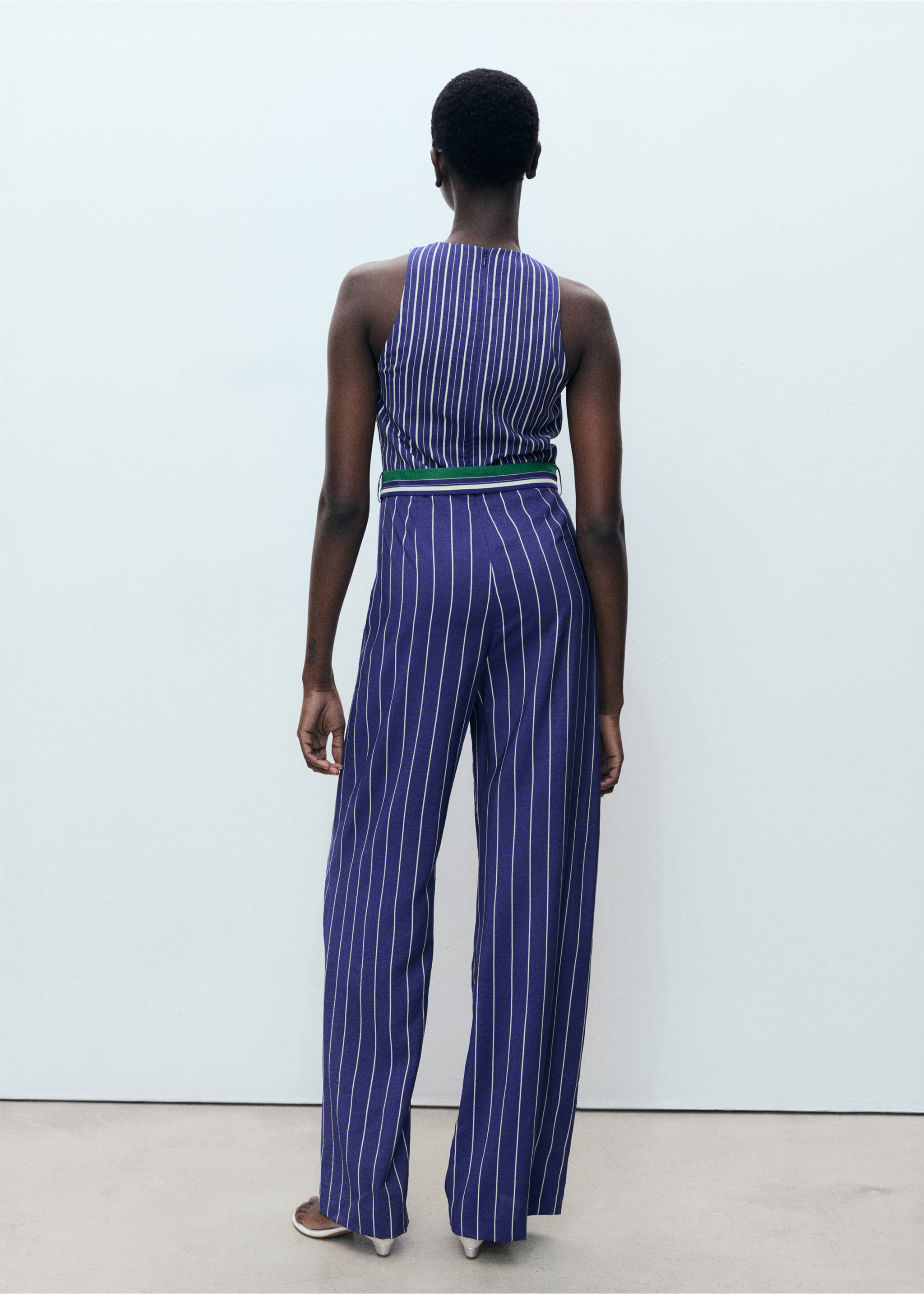 Mono rayas cinturón - Reverso del artículo, Azul. Ref: 87047194-00.