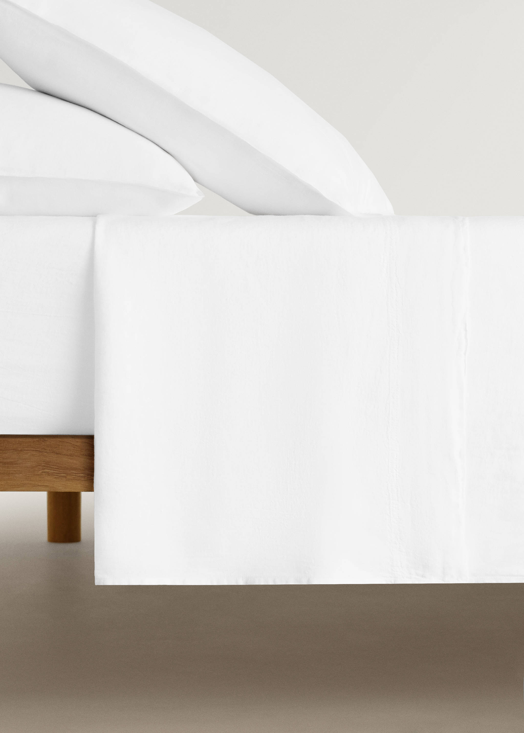 Washed linen top sheet for 150/160 cm bed - Article without model