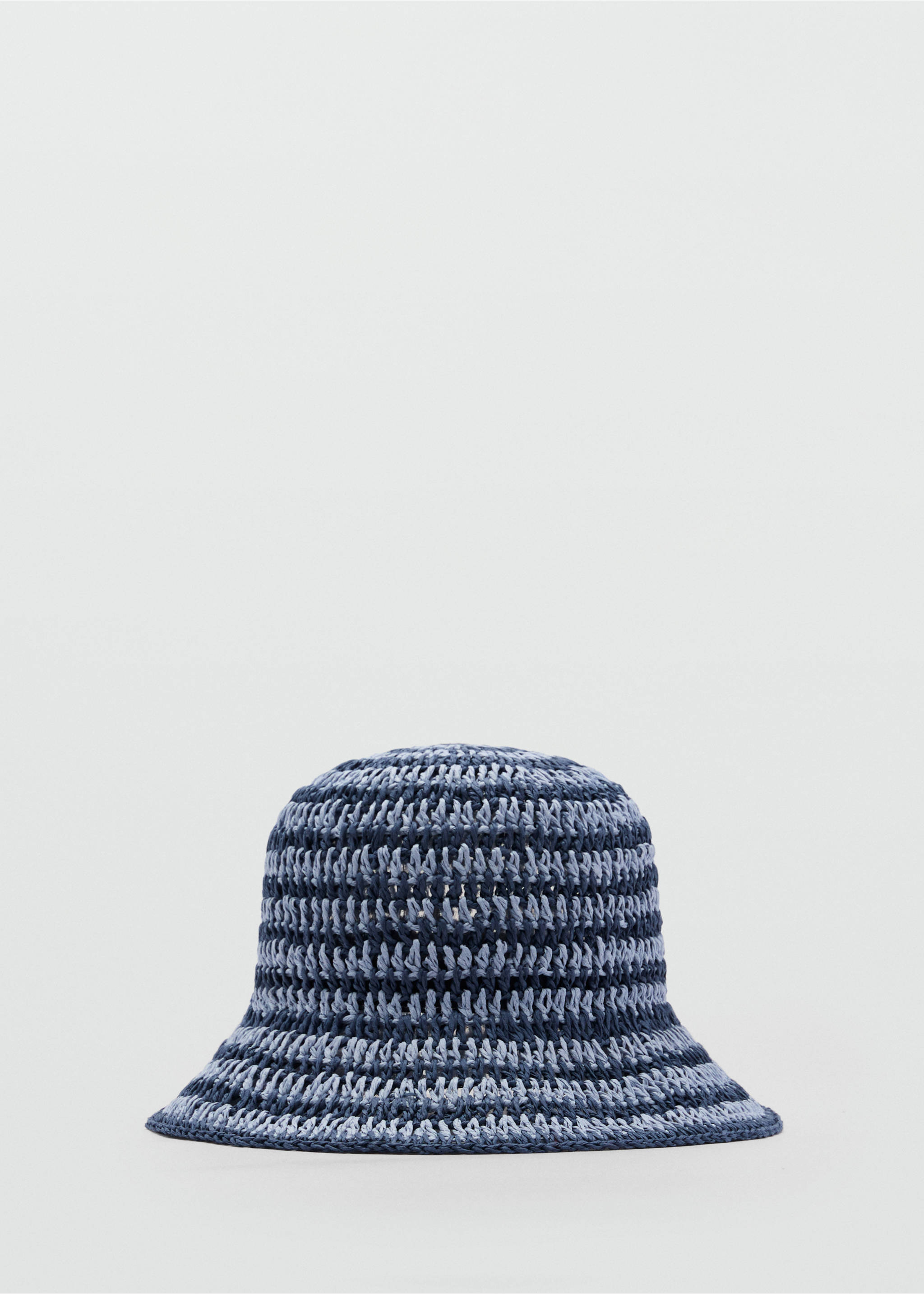 Natural fibre bucket hat - Article without model, Blue. Ref: 87047672-00.