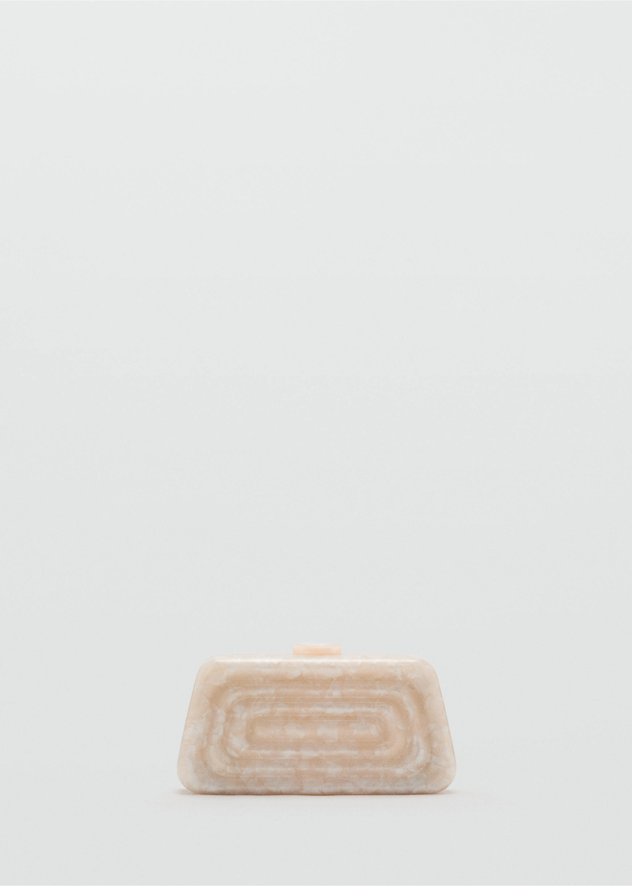 Pearl-effect clutch bag - Article without model, Ivory White. Ref: 87047675-00.