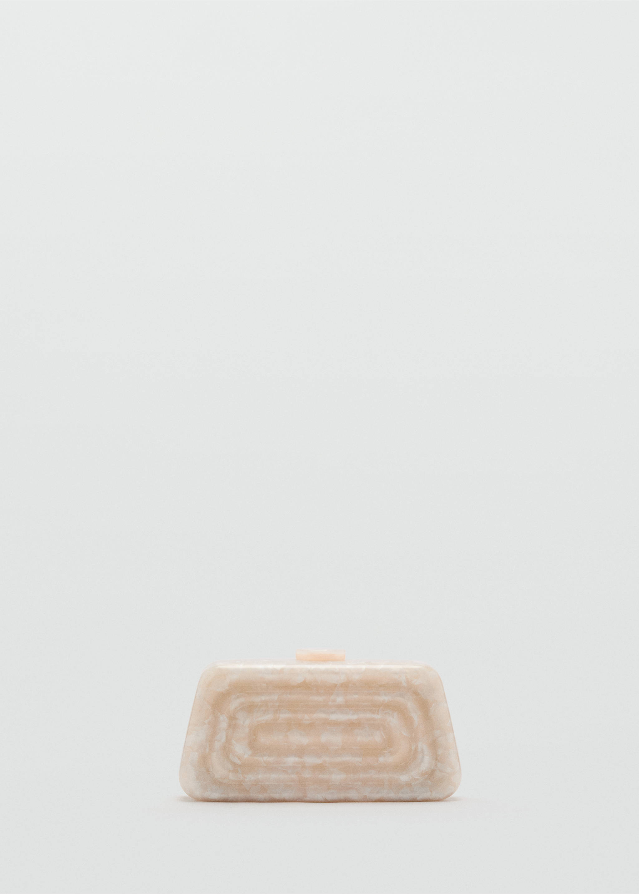 Pearl-effect clutch bag - Article without model, Ivory White. Ref: 87047675-00.