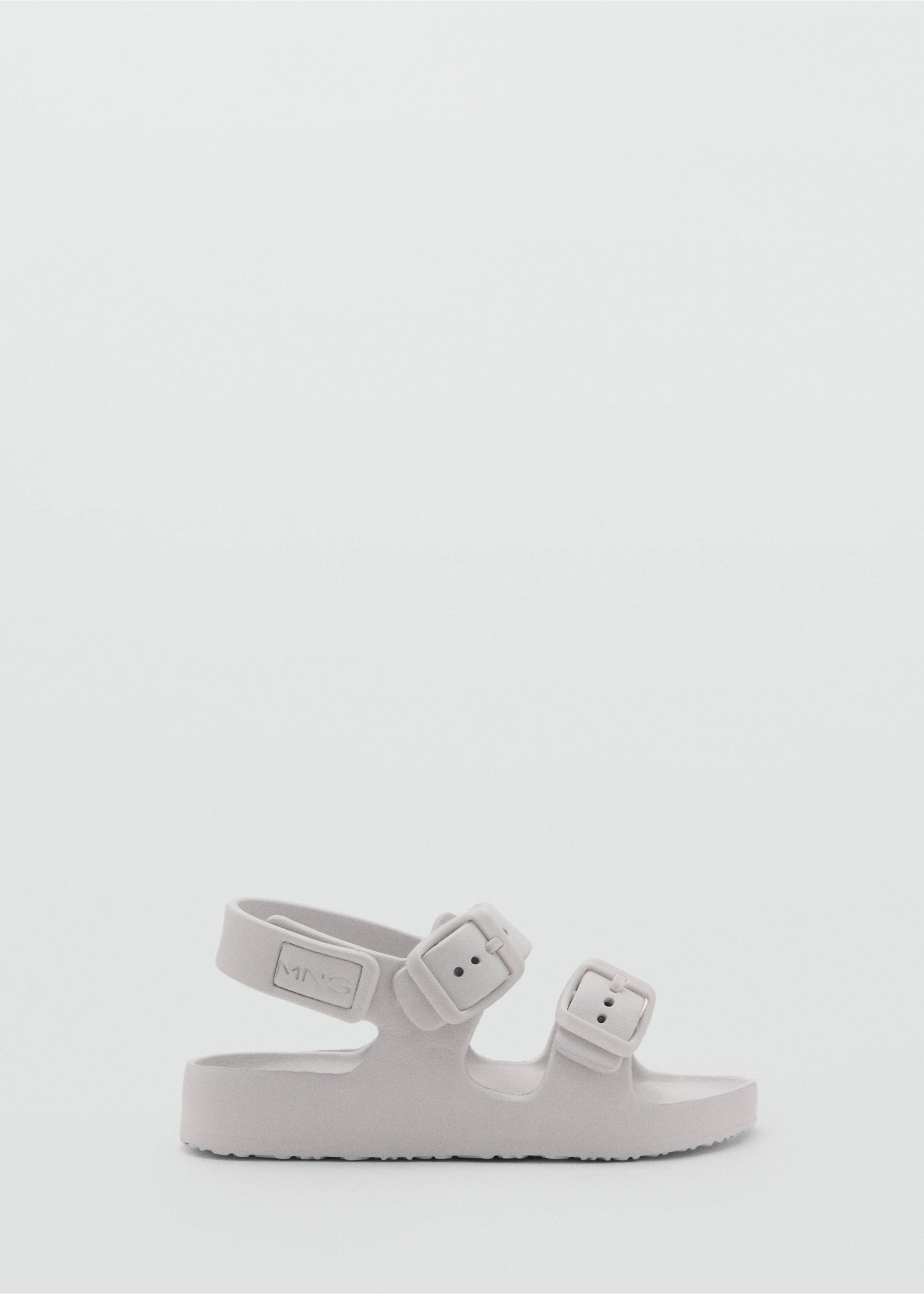 Flip-Flops mit Riemen und Schnalle - Artikel ohne Model, Cremeweiß. Ref: 87047676-00.