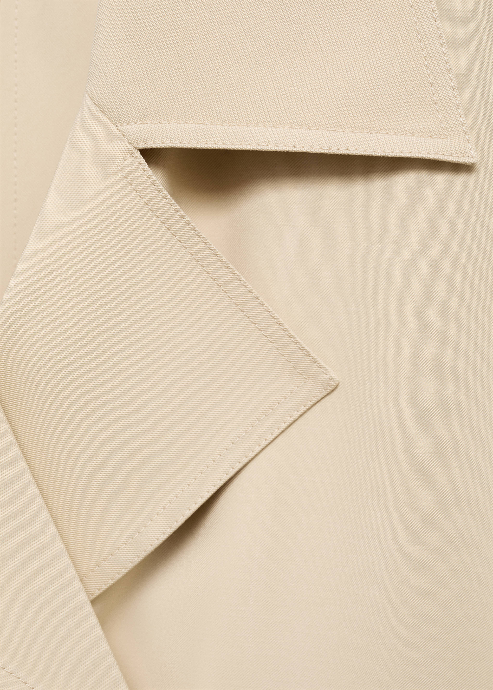 Double-breasted cropped trench coat - Details of the article 8