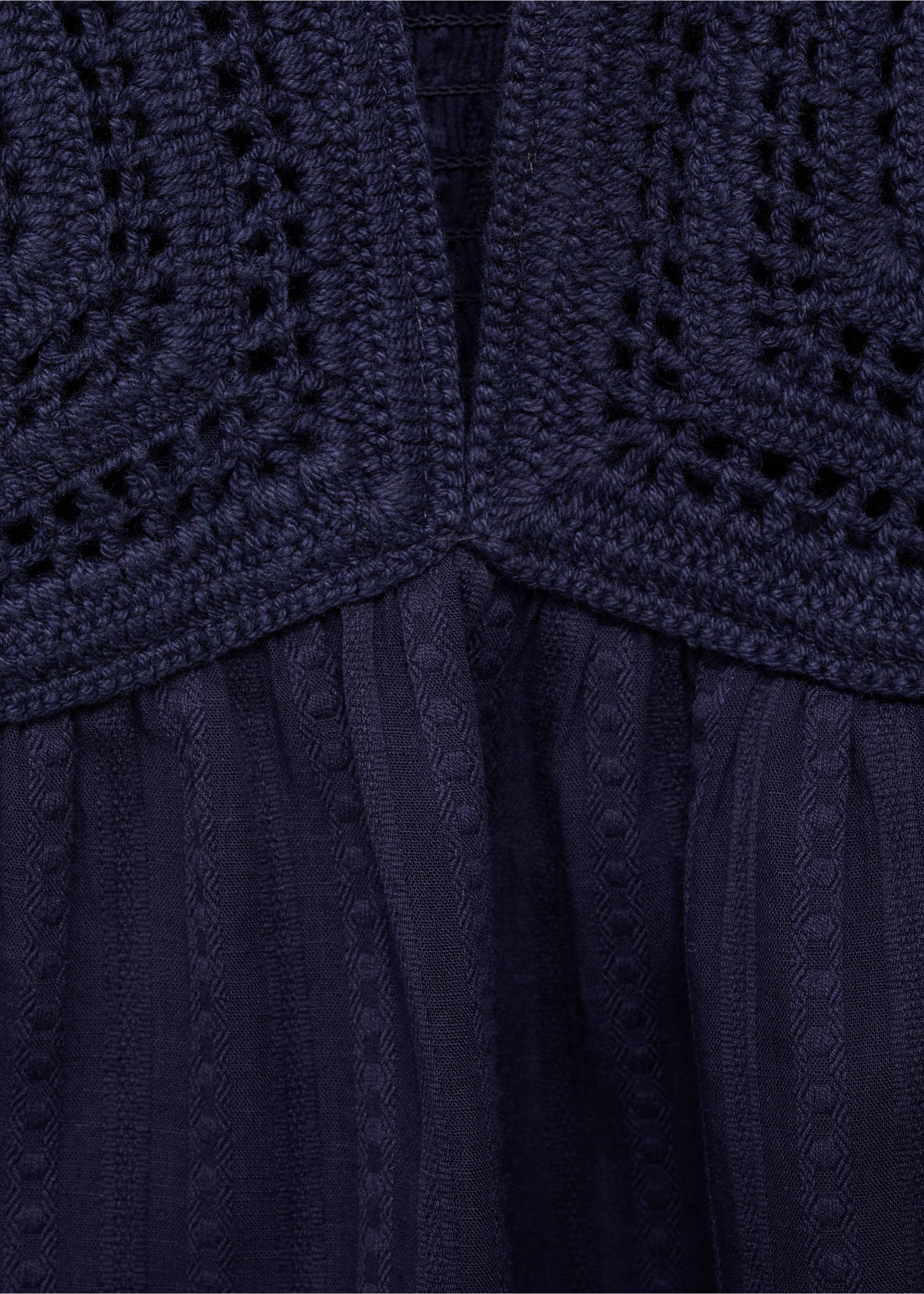 Top crochet abalorios - Detalle del artículo 8, Azul marino. Ref: 87047682-00.