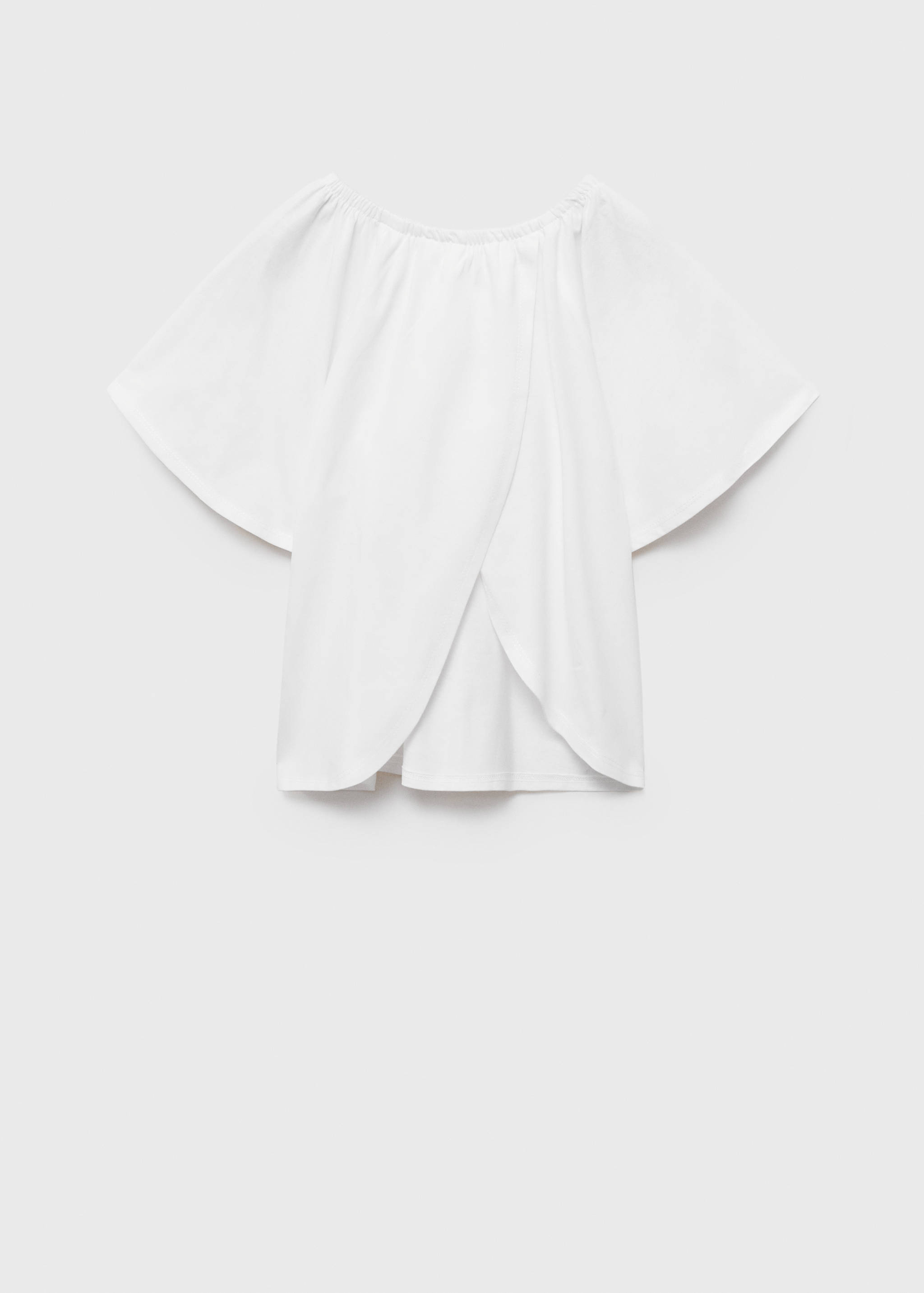 Crossover back T-shirt - Reverse of the article